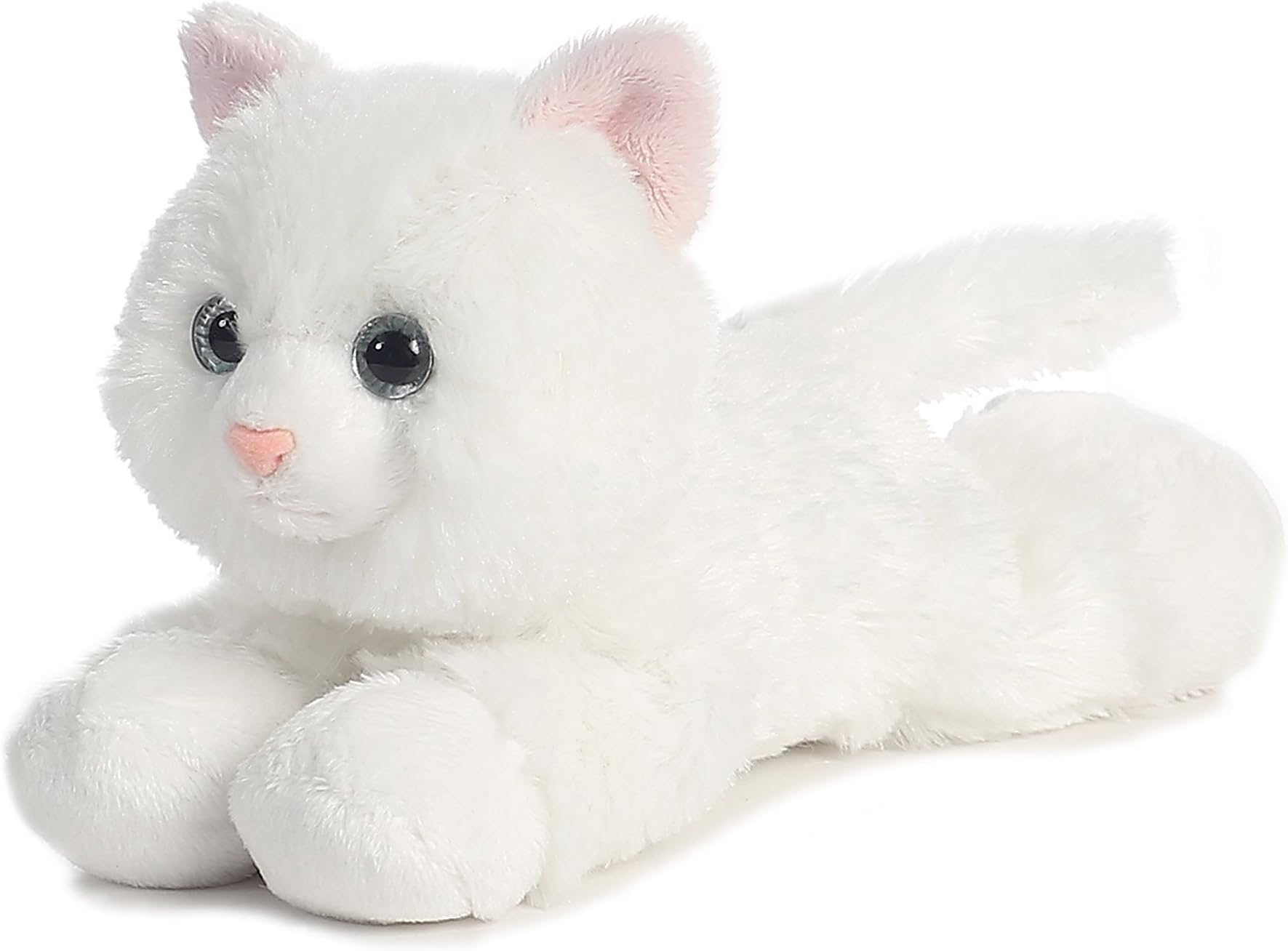 Auroraยฎ Adorable Mini Flopsieโข Sugar Tooโข Stuffed Animal - Playful Ease - Timeless Companions - White 8 Inches
