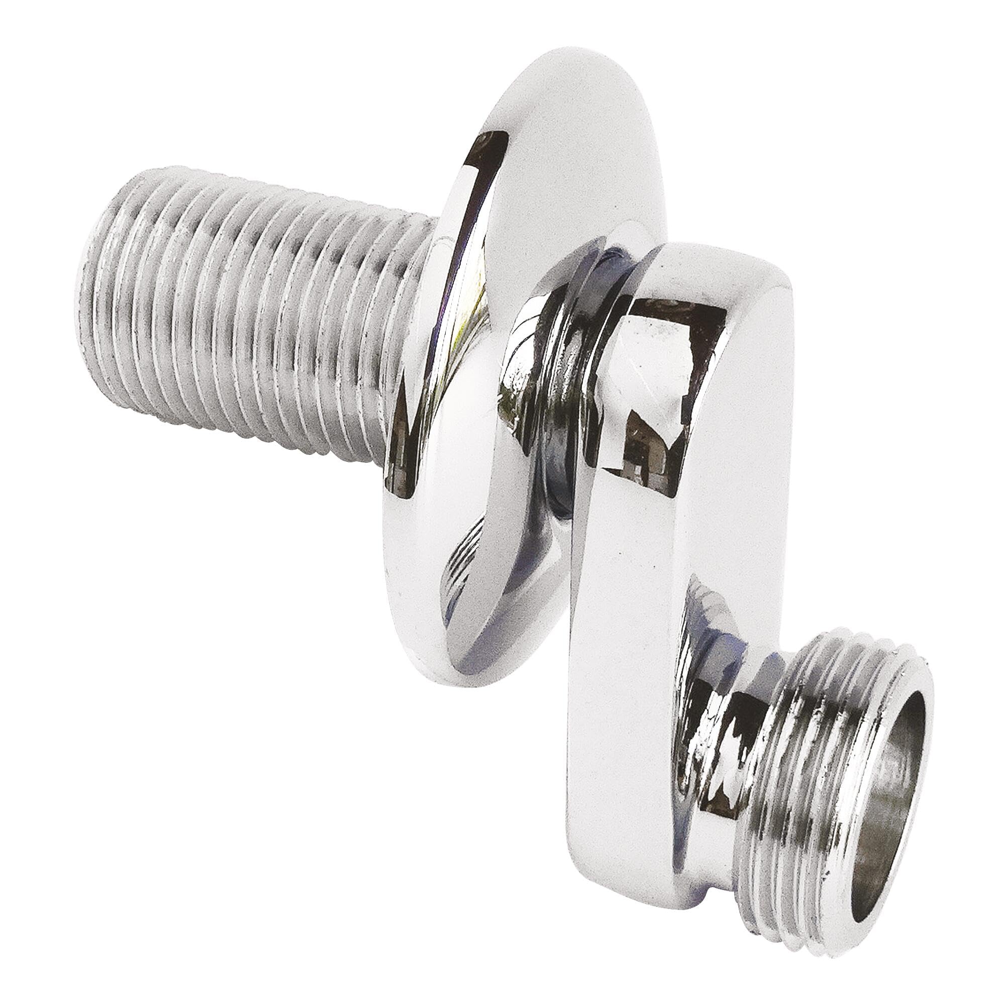 SOMATHERM FOR YOU - Przyłącze ścienne z chromem do mimośrodowego rowka 32 mm - M12 / M20-17/27 - z rozetą 22 mm
