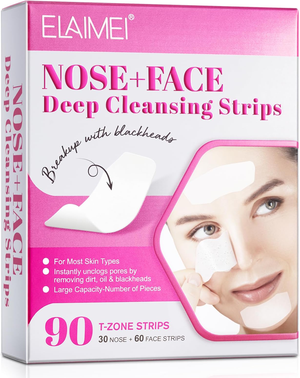 HipHop skin care Cleansing Charcoal Strips for Forehead