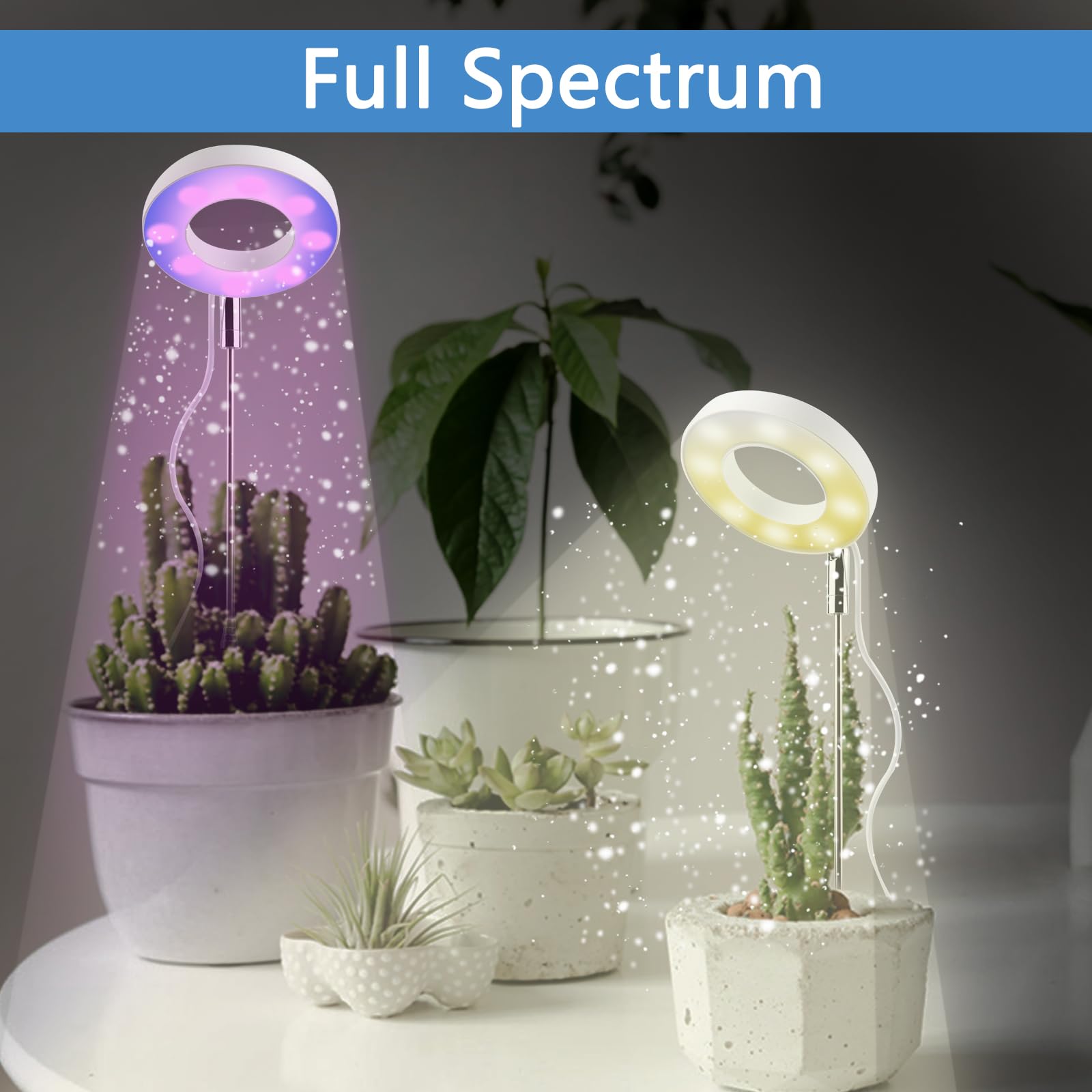 Lampada Per Piante Con 48 LED - Spettro Completo, Timer E Altezza Regolabile - Foto 11