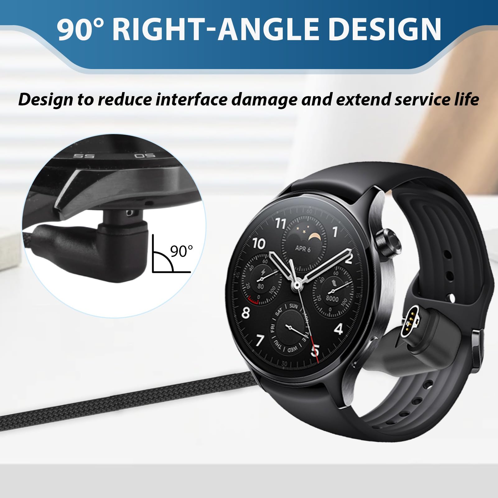 Cavo Di Ricarica Multiplo 2 In 1 Per Garmin - USB / Tipo C Con 2 Tappi Antipolvere - 1 Metro