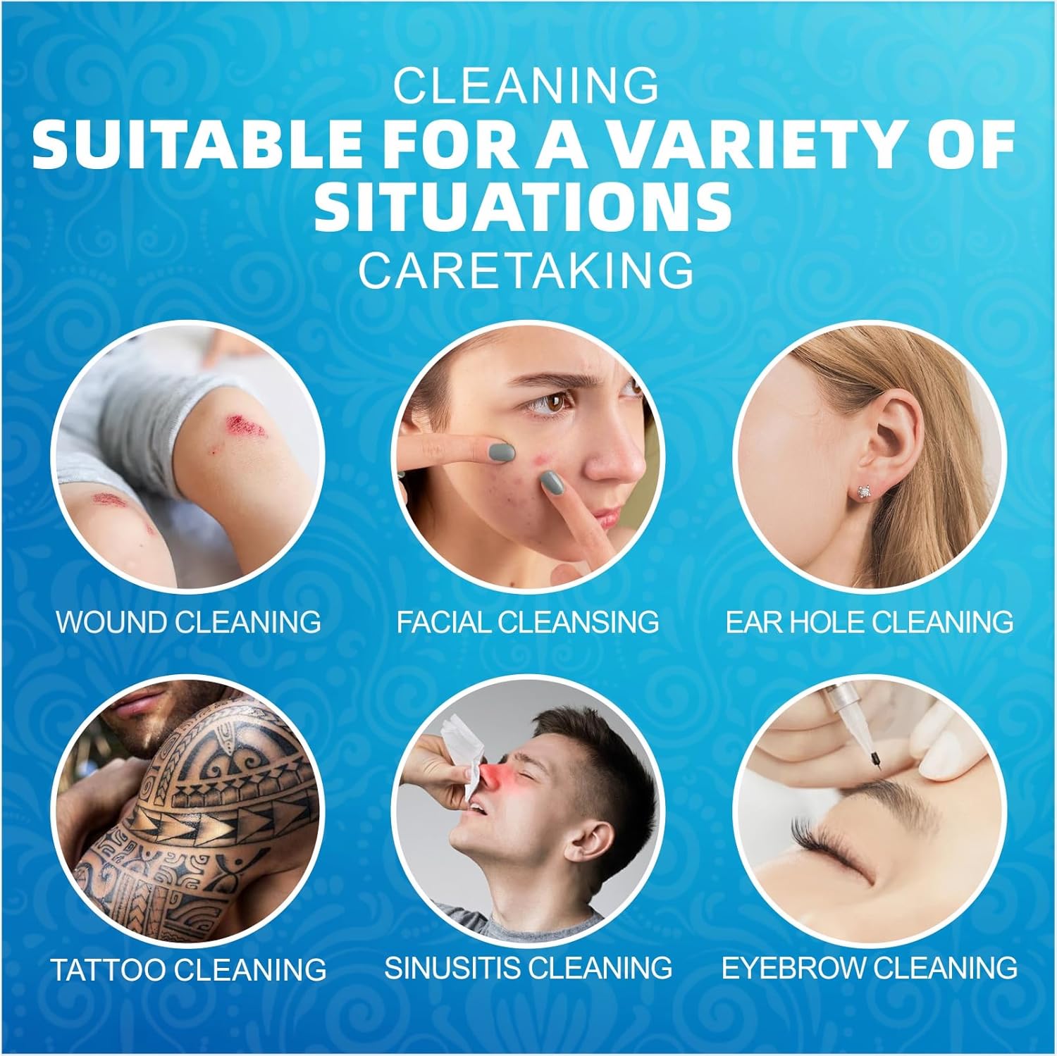 Skin and Wound Cleanser 0.9% Saline Solution. Formulated to Manage cuts, abrasions, and Minor Burns While Providing Gentle Hydration and Preparation for Absorbent dressings - Image 6