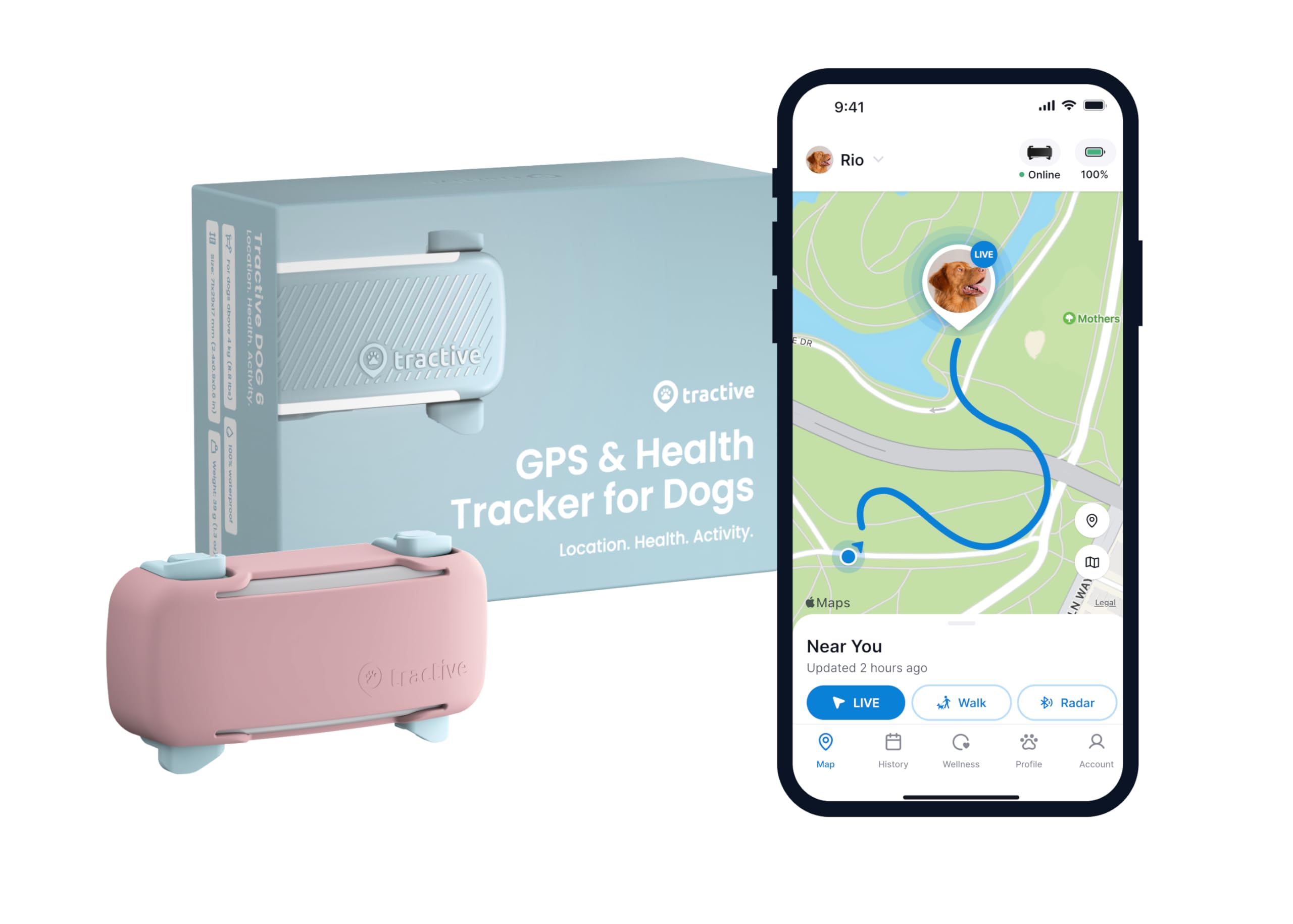 The best gps dog trackers of 2026 Worth Your Money Tractive GPS Dog Tracker (2025 Release) Real-time Pet Location Tracker | Health & Wellness Alerts | Virtual Fence for Dogs | Bark Monitoring (Mint w/Pink Cover)