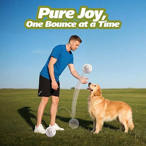 Vista 8 de E-TPU - Pelotas de tenis interactivas alternativas para masticadores agresivos, juguetes masticables indestructibles para la dentición de cachorros