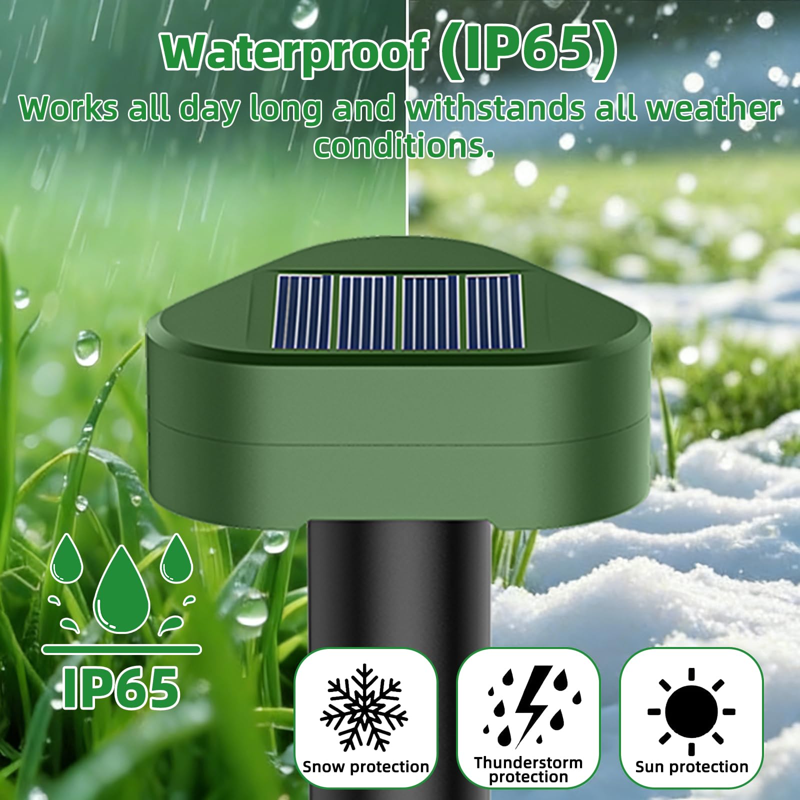 Talpe Ultrasuoni Solare 4 Pezzi, Repellente Solare Scaccia Talpa, Dissuasore per Talpe a Ultrasuoni Utilizzato per Respingere Talpes, Arvicole, Serpenti Protegge Prati e Giardini