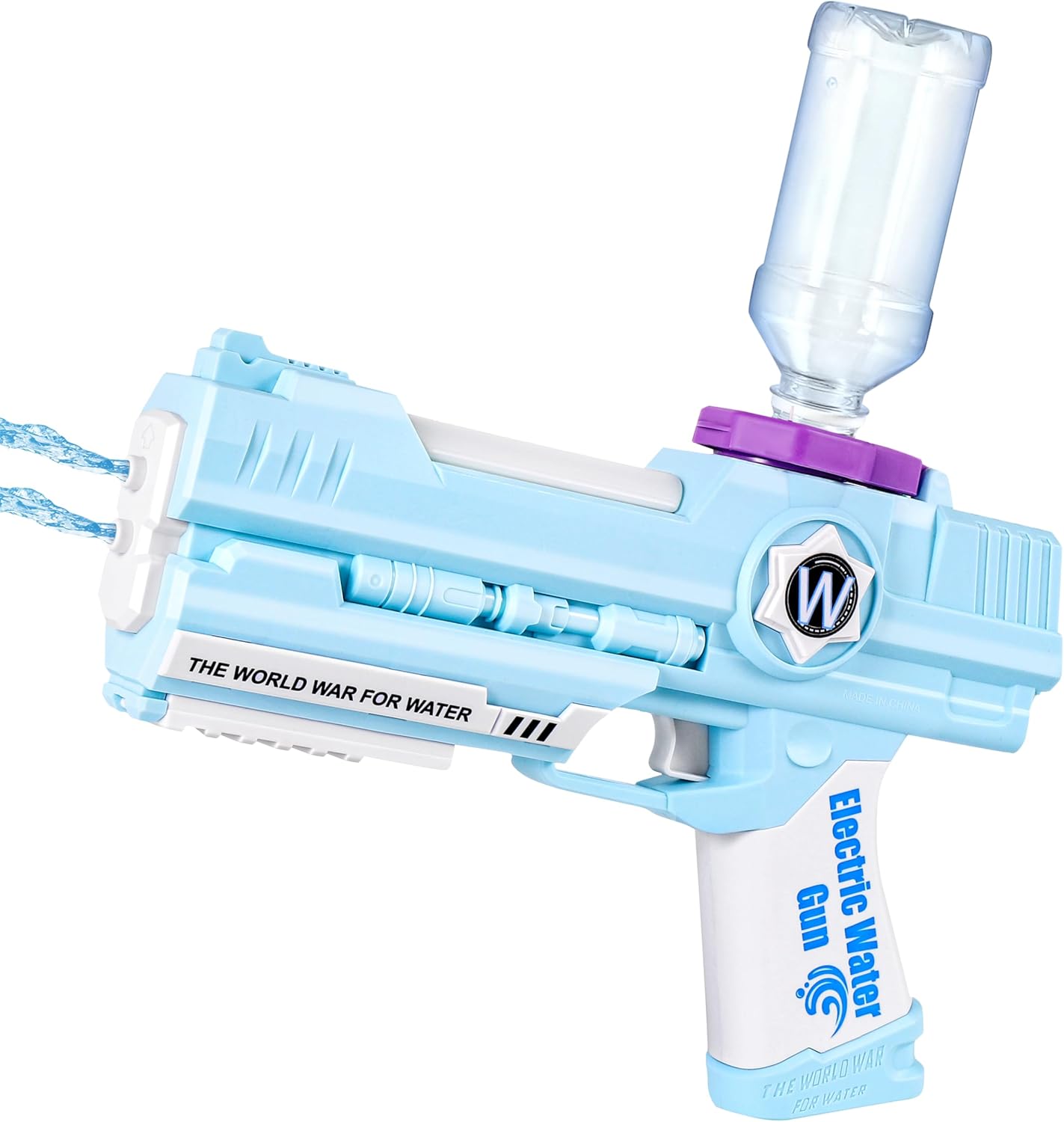 Electric Water Gun, Ultimate Battle Blaster Water Guns with Dual Nozzles High Capacity Automatic Squirt Guns Summer Outdoor Beach Swimming Pool Party Toy for Adult Kids