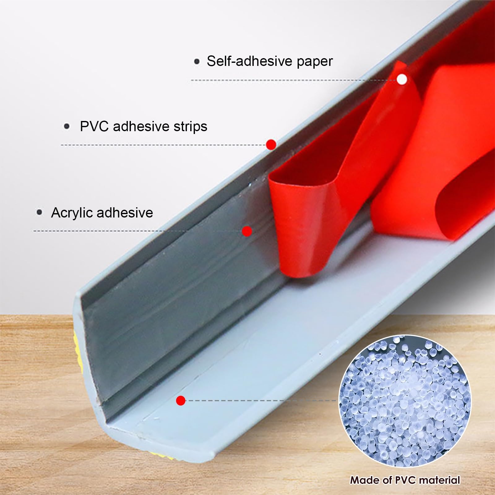 Tiras Antideslizantes Para Peldaños En Forma De L, Cantoneras Adhesivas Salva Escalones Y Zócalo Escaleras Protectoras, Protector Autoadhesivo Borde Escalera PVC Goma 5m Seguridad Hogar