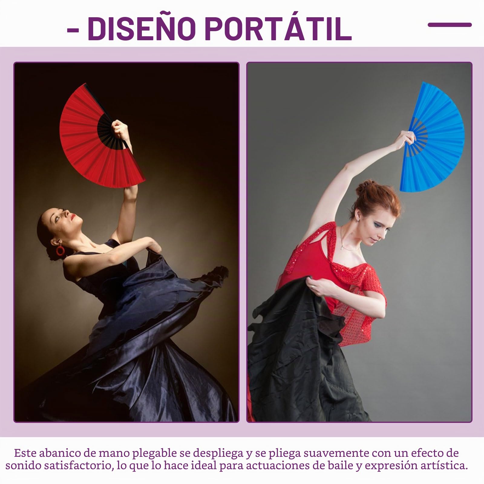 Paquete de 10 abanicos de mano plegables para baile en línea, tamaño grande de 33 cm, ventilador chino de Kung Fu plegable a granel para mujeres y hombres, baile, actuación, festival, fiesta