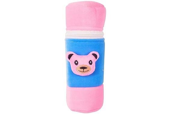 Ole Baby Love Dog Soft Cute Plush Milk Feeding Bottle Cover Dimension 17x10x6 cm it can Hold upto240 ml Feeding Bottle.