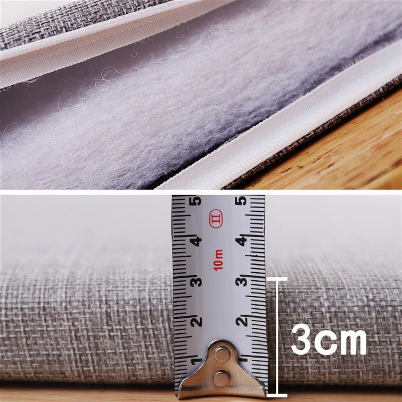 Coussins de Chaise Lot de 6 45 x 45 cm avec Attaches Coussins Lavable de Chaise Extérieur Intérieur Coussin de Siège de Jardin pour Extérieur, Jardin, BalconGris 1