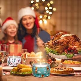 2 Pack Aromatherapy Candles, 2.5 Oz Scented Candles, Rose and Cherry Blossom, Soy Scented Candle with Floral Scents, Portable Small Jar Candle Set for Travel, Spa, Bath, Yoga, Home Decor Candle