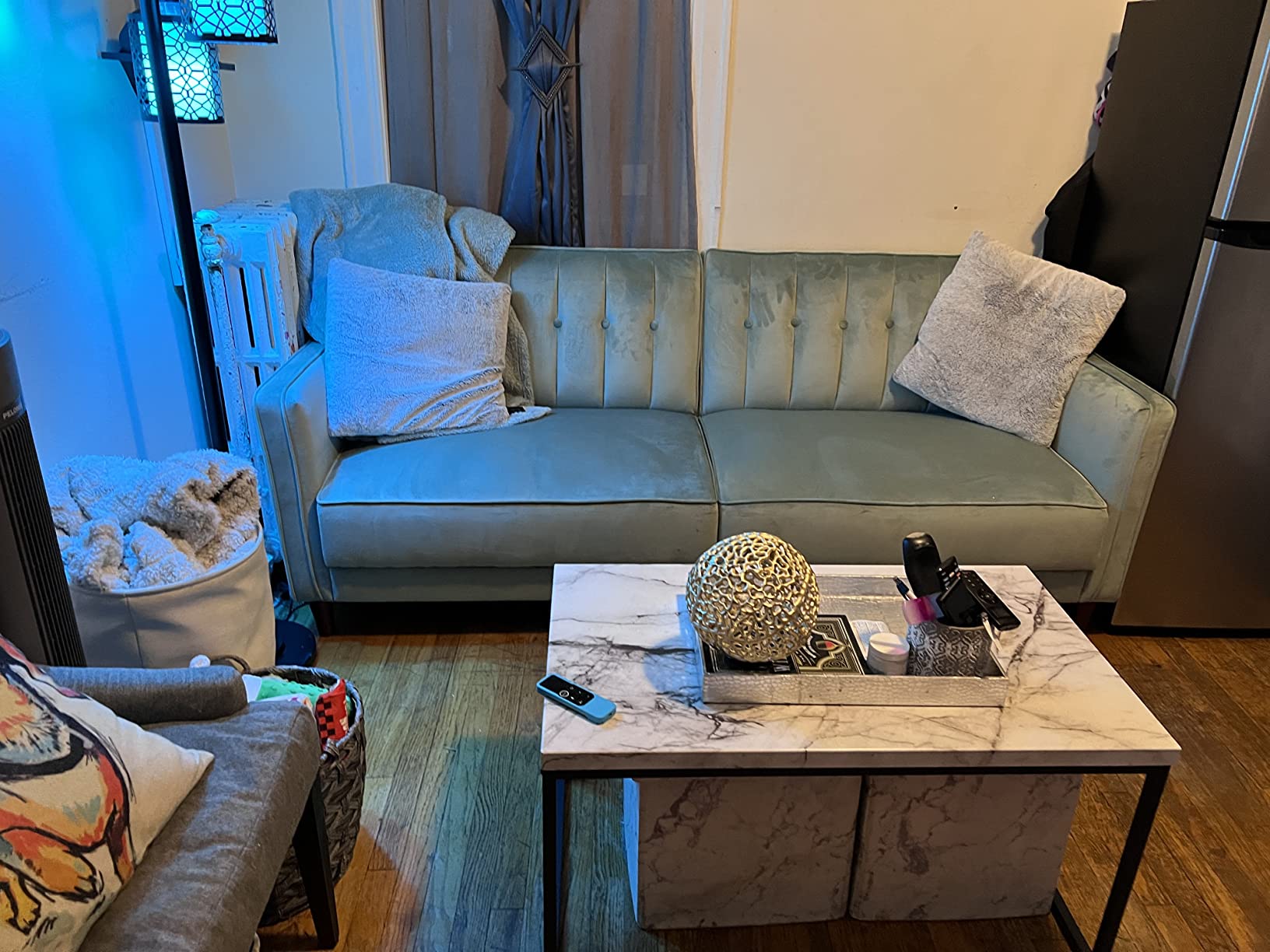 37/mo Finance DHP Ivana Tufted Transitional Futon and Upholstered