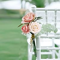 Vista 5 de Horse Juego de flores artificiales, flores combinadas para bricolaje, ramos de boda, centros de mesa, arreglos de fiesta, baby shower, decoración