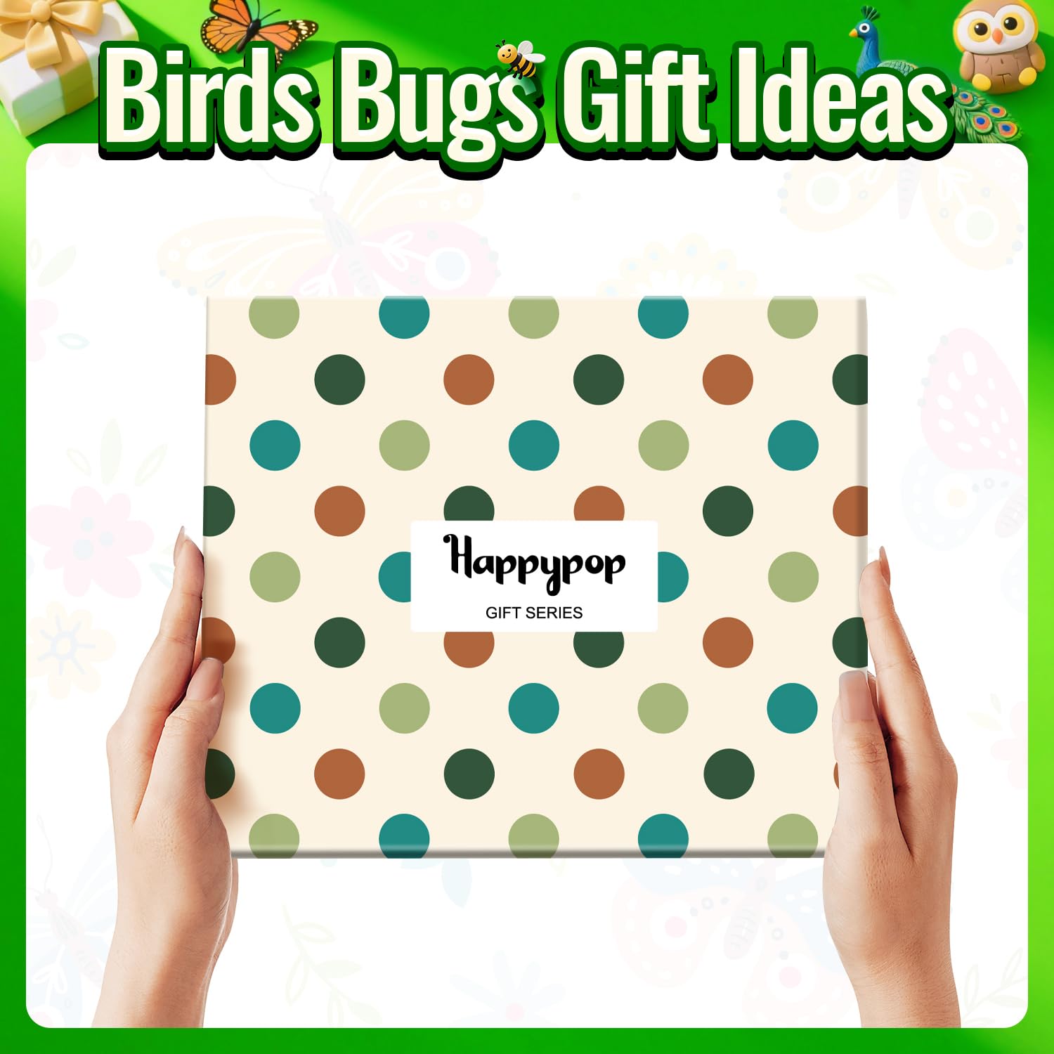 HAPPYPOP Gifts for Bird Lovers - Hummingbird Pigeon Peacock Owl Cardinal Butterfly Socks