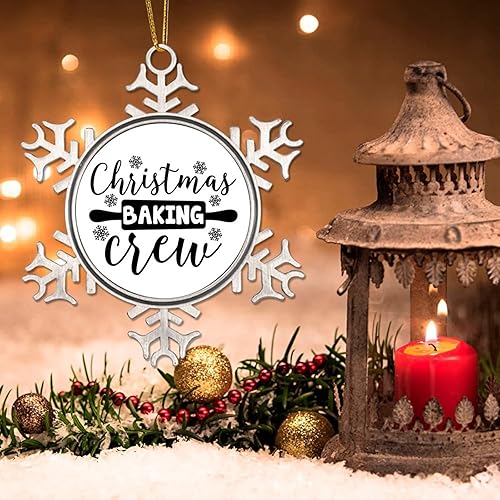 Vista 59 de Adorno de Navidad de metal para feliz año nuevo Yall, adornos de Navidad de metal, citas divertidas de Navidad, adornos colgantes decorativos de 3