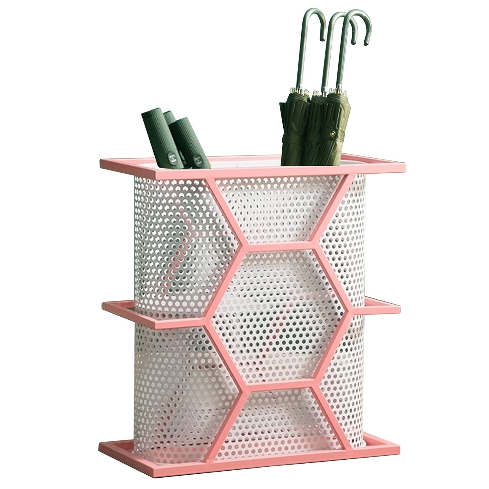 Porte-parapluies pour couloir et entrée de bureau | Panier en fer coloré 18 places