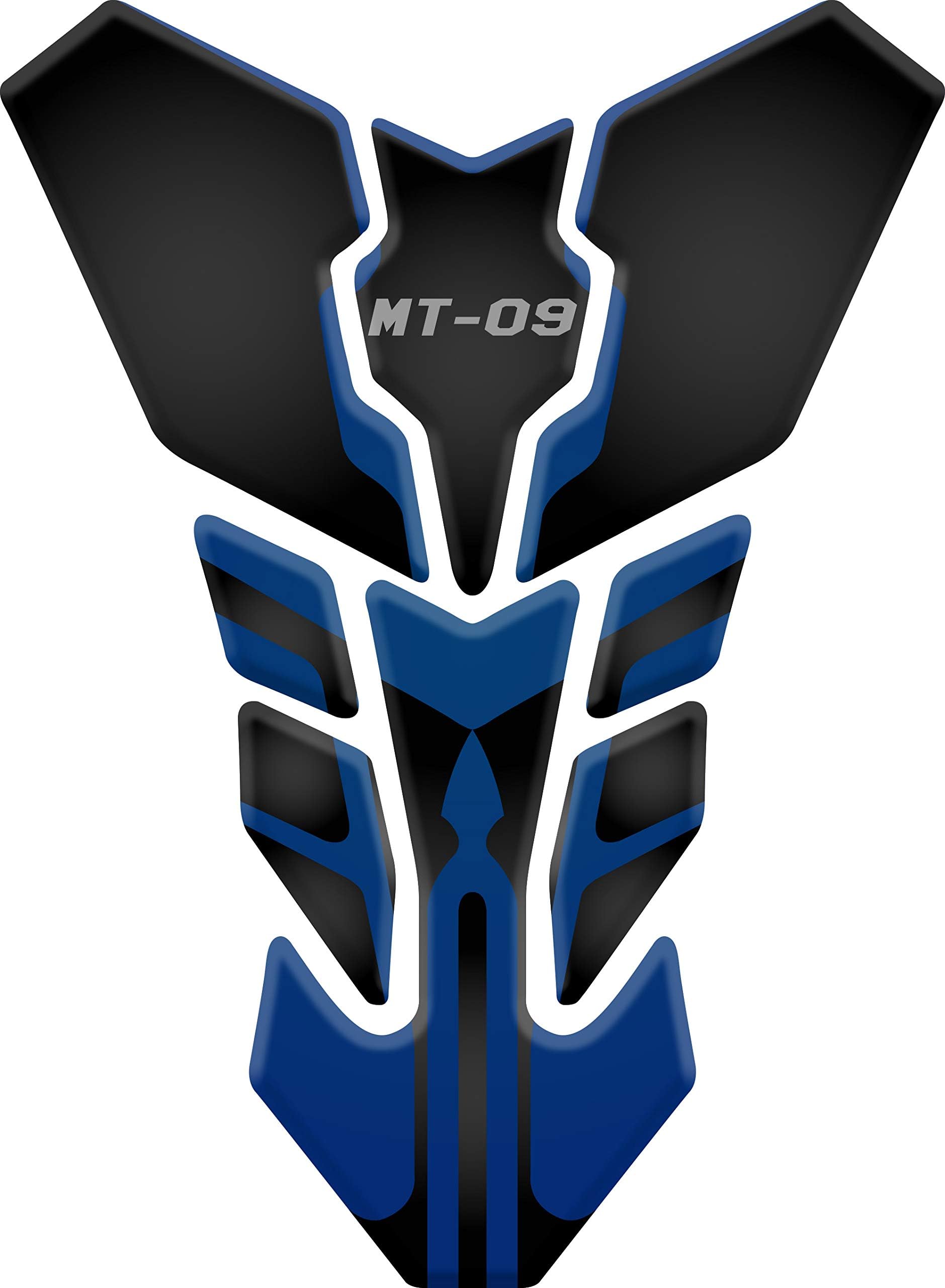 Motorcycle Tank Pad Tankpad Protector 3D Gel Protection compatible with YAMAHA MT-09 (Light Blue)