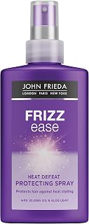 John Frieda Frizz Ease Heat Defeat Protecting Spray 150ml, Moisturising Hair Spray for Heat Protection and Frizz Prevention