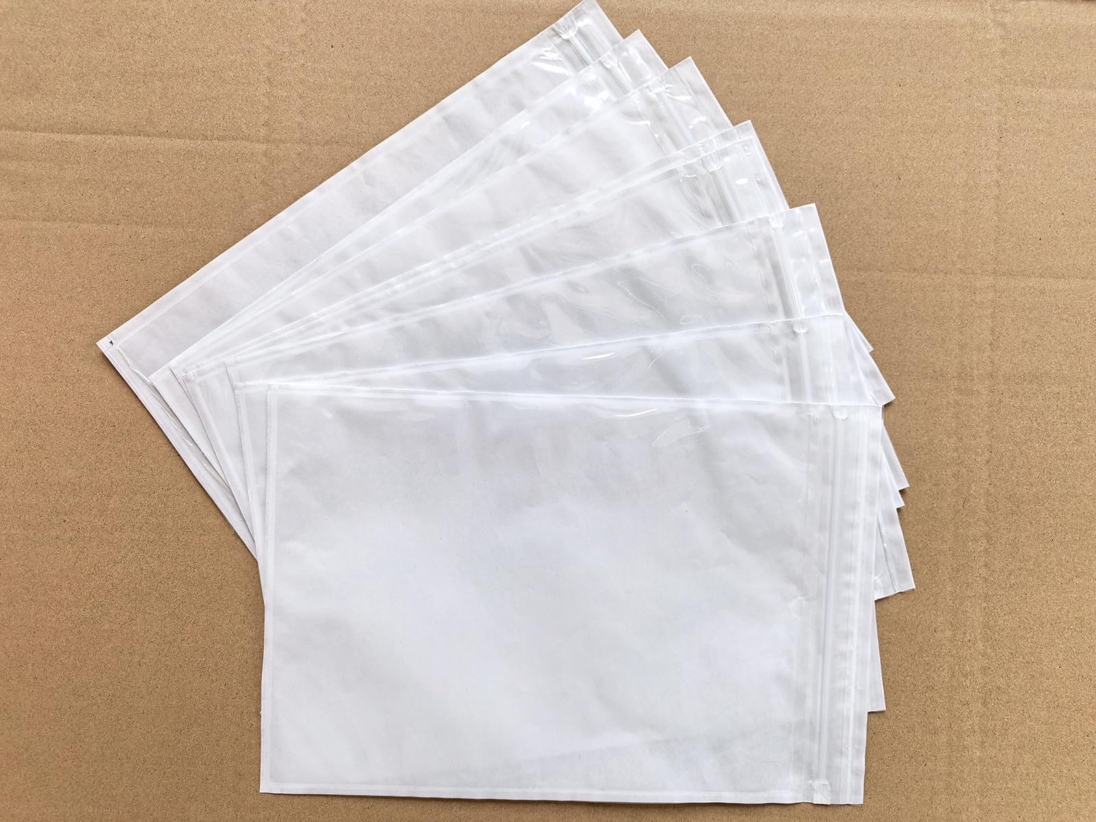 Busta con chiusura a cerniera, 16,7 x 25,4 cm, buste adesive richiudibili per etichette di spedizione/documenti (confezione da 200)