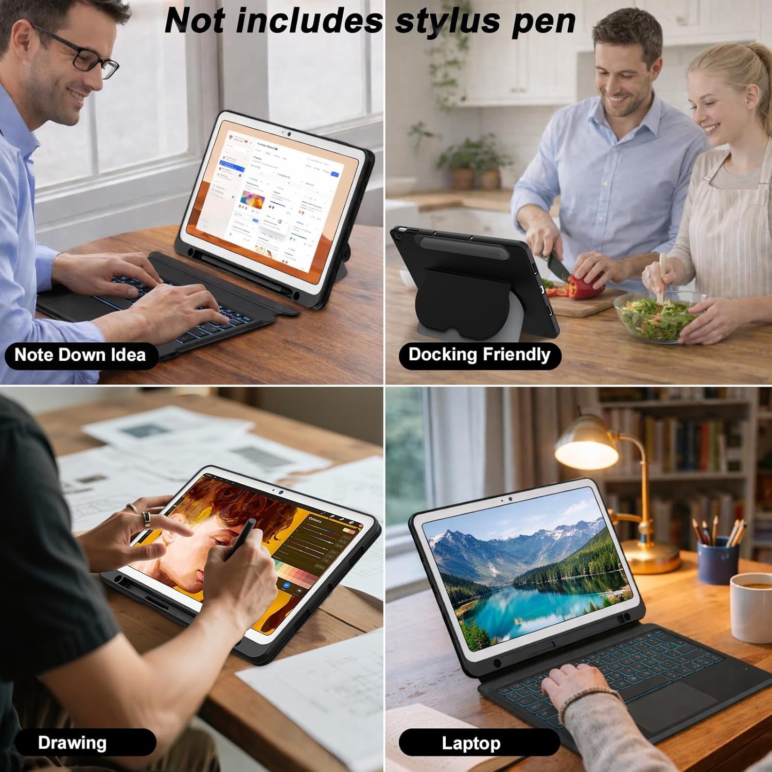 Magnetic Keyboard Case for Google Pixel Tablet 11″ (2023) – Detachable Backlit Rechargeable Keyboard with Precision Touchpad, Palm Rejection & Stylus Pen Holder – Dock Compatible