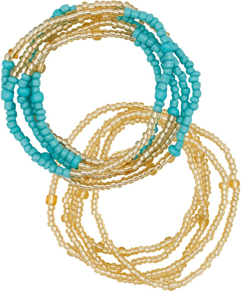 Waist Beads Body Chain for Women Colorful Stretchy African Waist Bead Body Jewelry