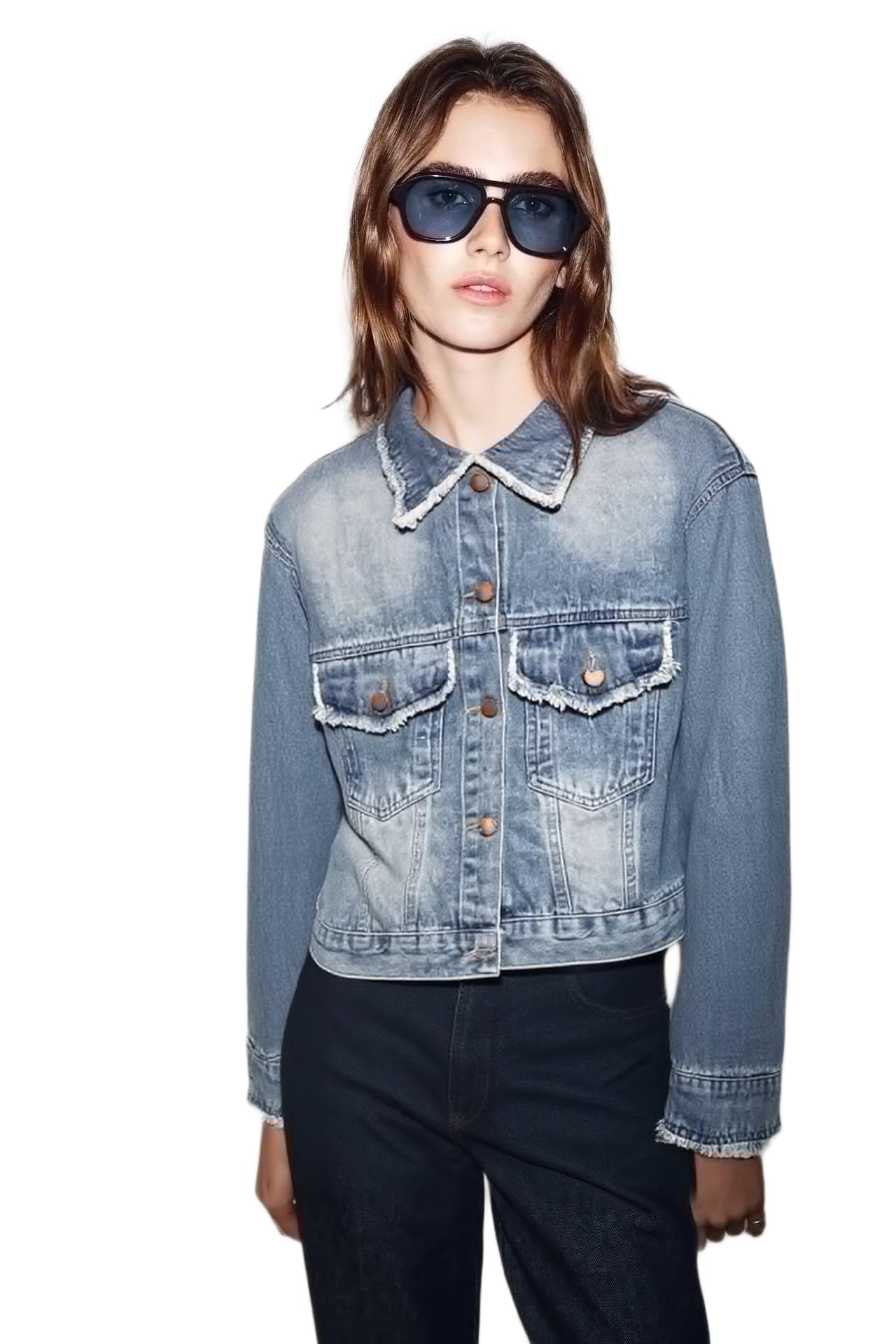 sylor Women Denim Trucker Jacket-picture-45