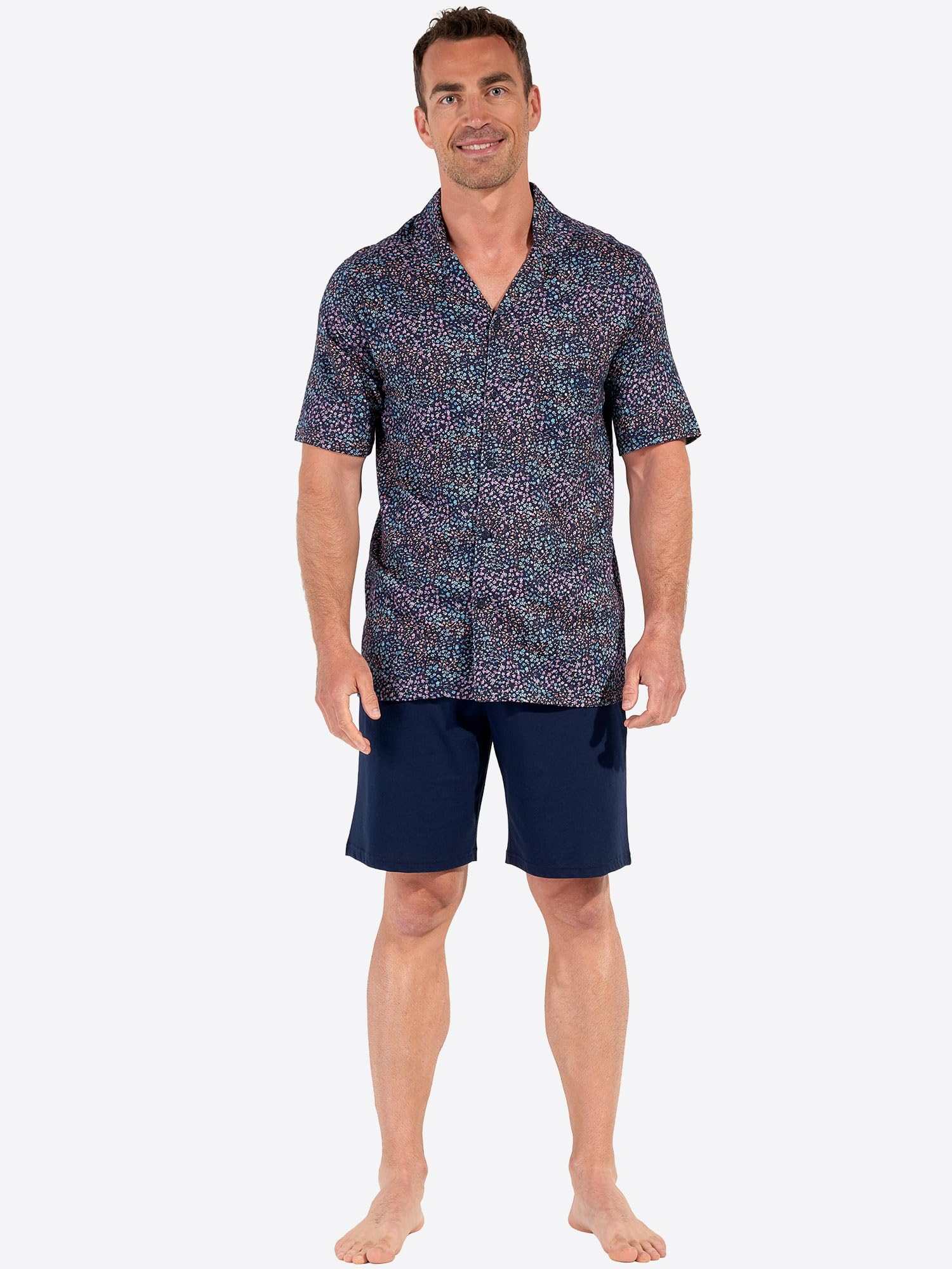 HOM Herren Pyjama Kurzer Vineyard Pajama Set (1er Pack)