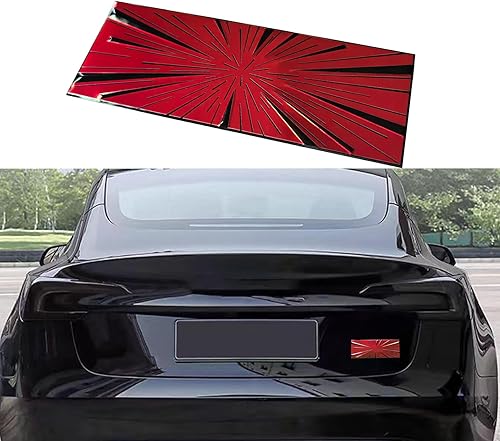 Vista 14 de YHCDSEA Adhesivo de insignia de doble motor a cuadros, decoración compatible con Tesla Model 3 Y X S (SpaceX-negro mate)