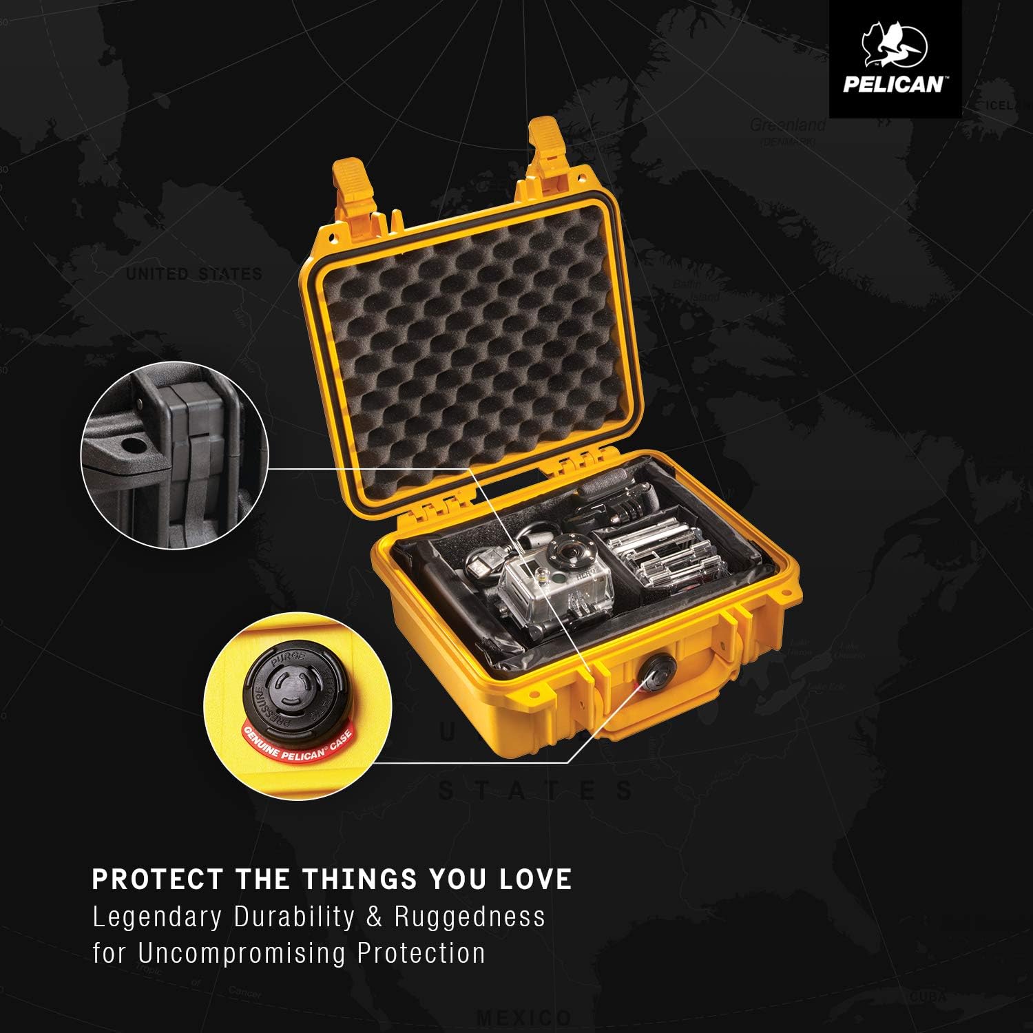 Pelican 1200 Case With Foam (Black) - Image 7