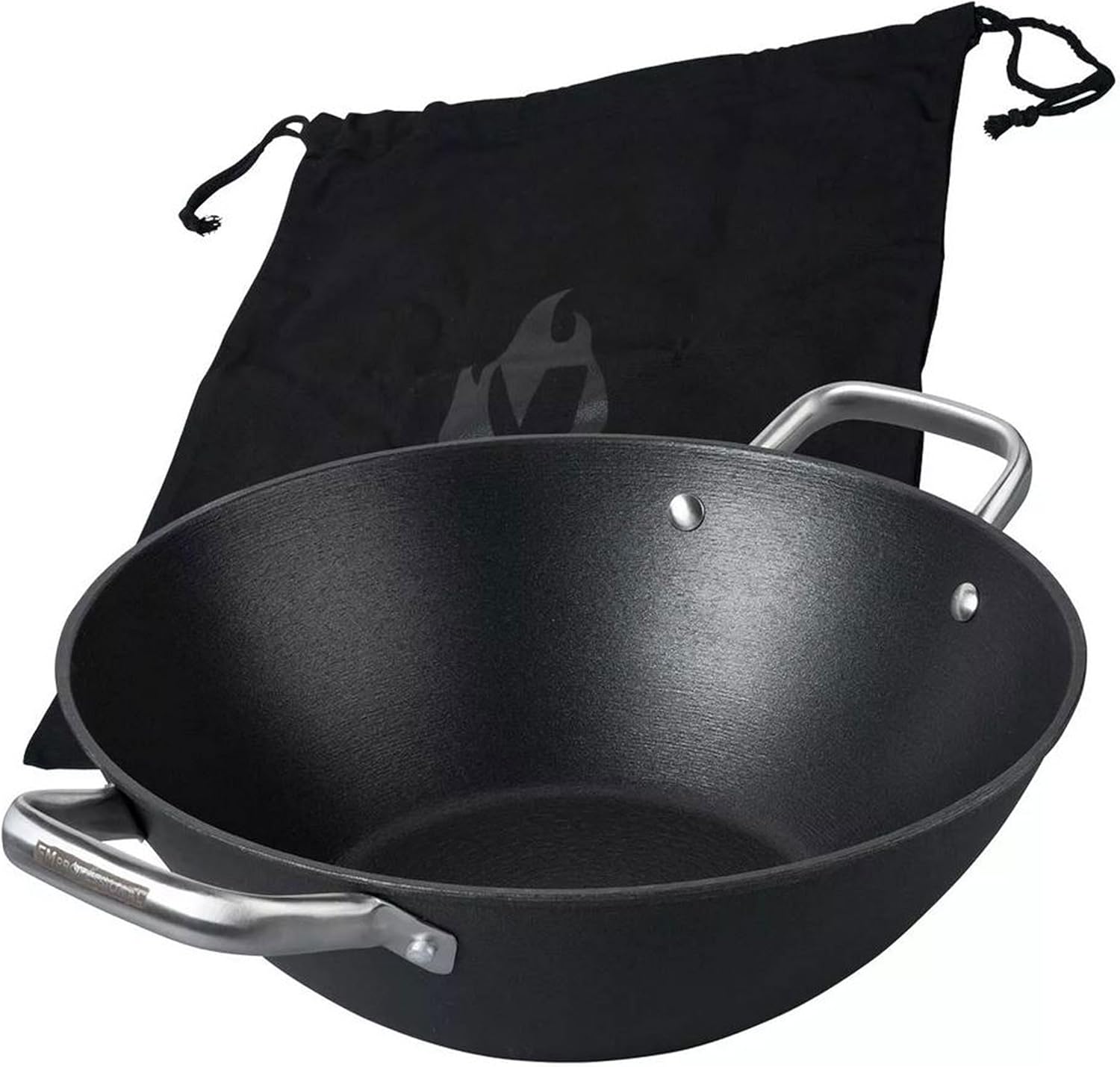 Force Cast Iron Frying Pan 28 cm - Frying Pan with High-Quality Non-Stick Coating - Suitable for All Hobs Including Induction - Approx. 29 x 49 x 8.3 cm