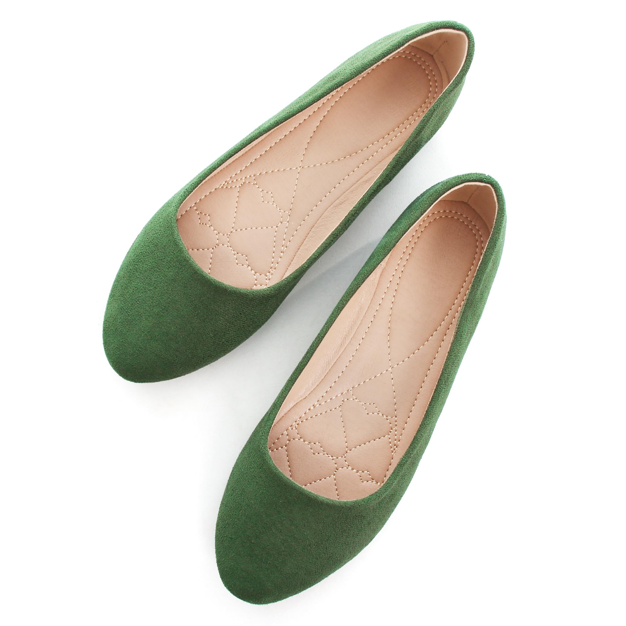 SAILING LU Pointy Toe Shoes Women Ballet Flats Comfort Solid Flat Shoes for Women Work Slip On Moccasins