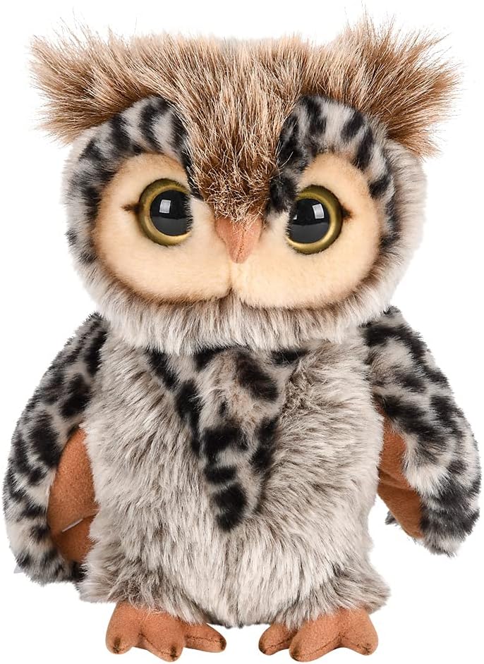 Adventure Planet 9" Heirloom Floppy Brown Eagle Owl Plush Toy