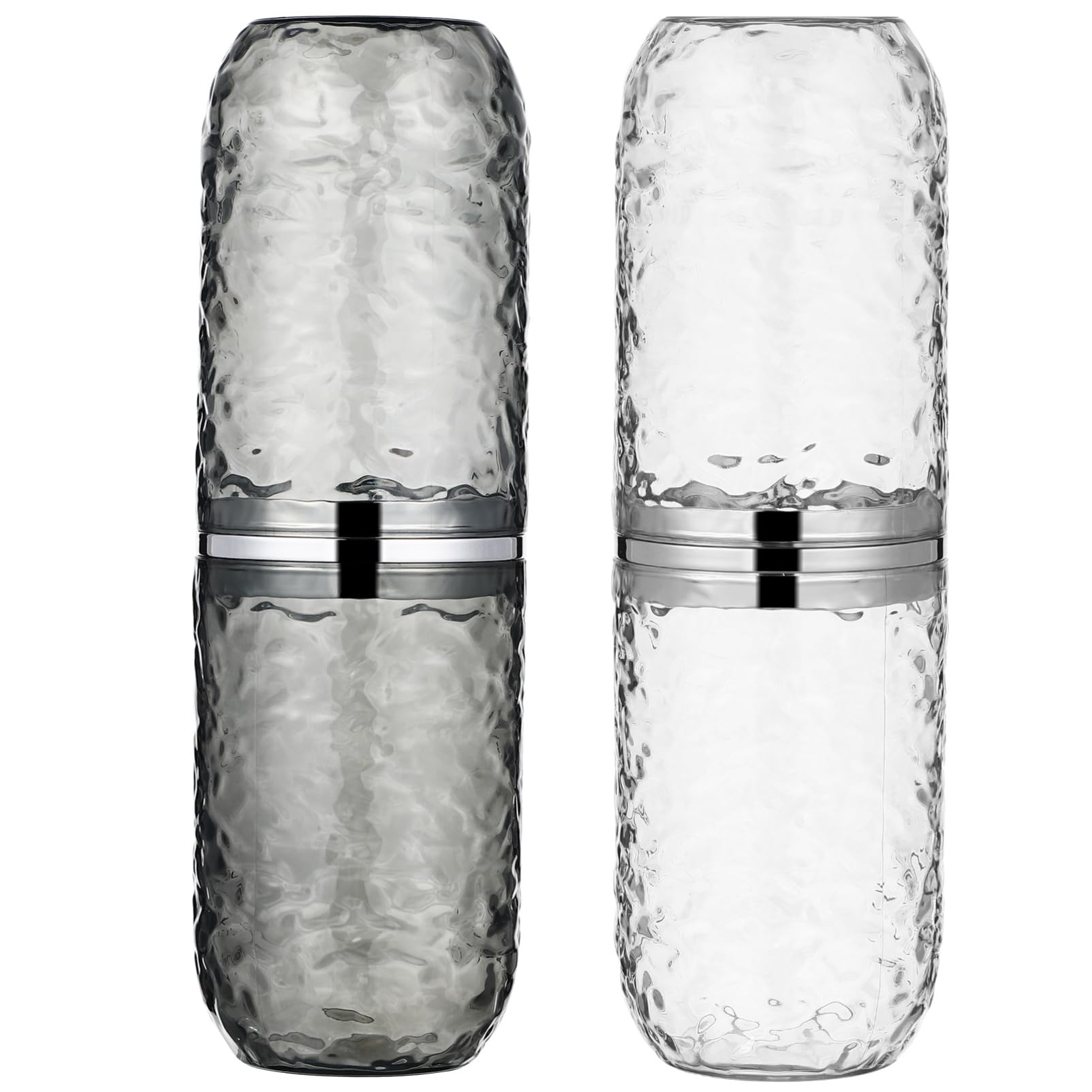 FOMIYES 4 Set Di Custodia Per Spazzolino Da Viaggio Porta Spazzolino Compatto Per Uso Domestico E in Viaggio Contenitore Per Spazzolino Da Denti 2 Pezzi * 4