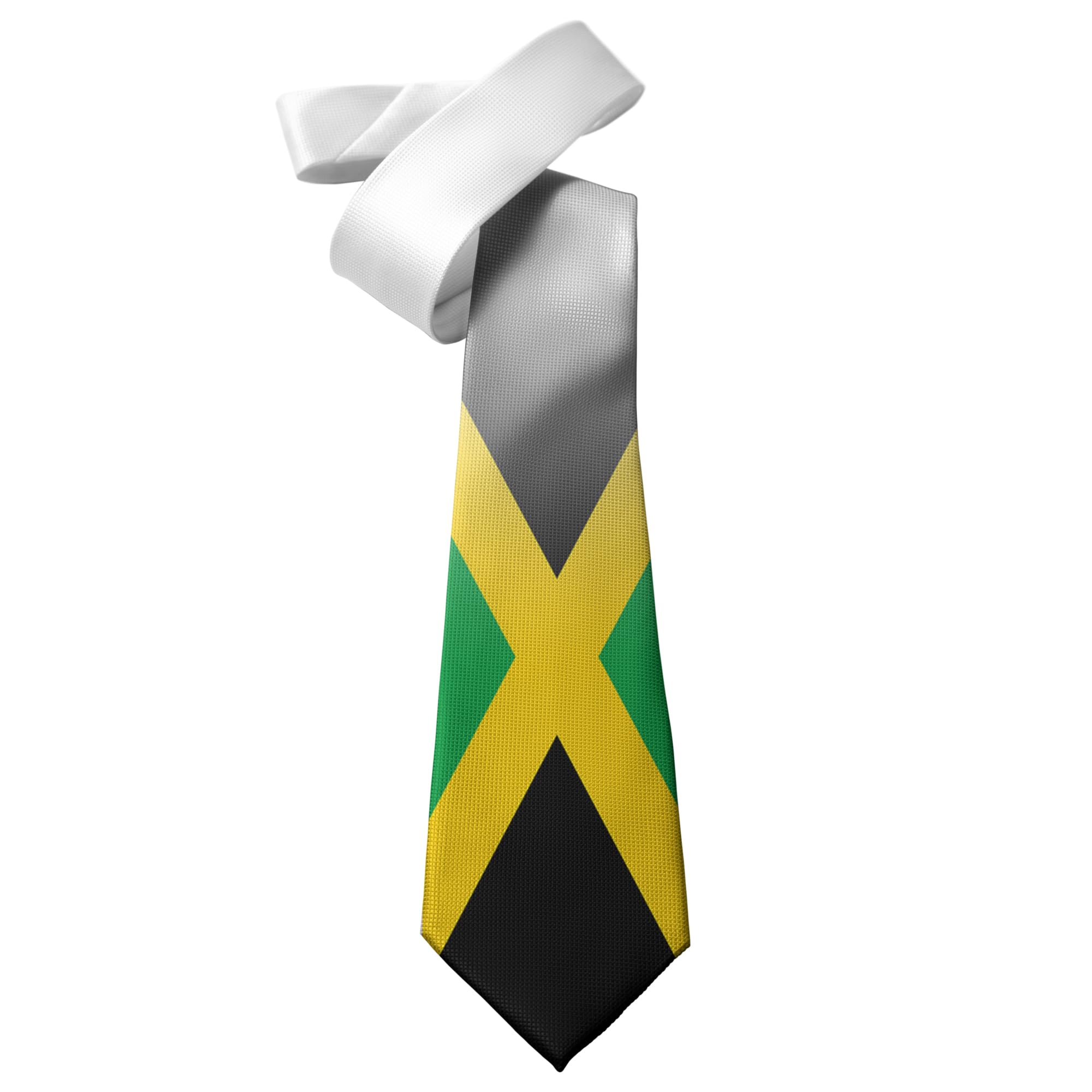 Shopquality4u Men's Flag Jamaica Design Printed Neck Tie - Polyester - Great Gift - Half Tie Print