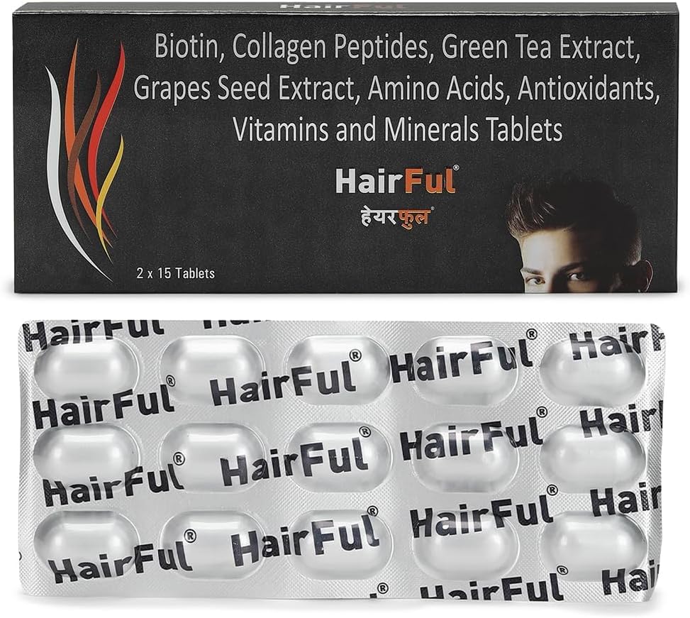 HairFul Biotin Tablets Hair Growth Vitamins Supplement Biotin Tablets - Hair ...