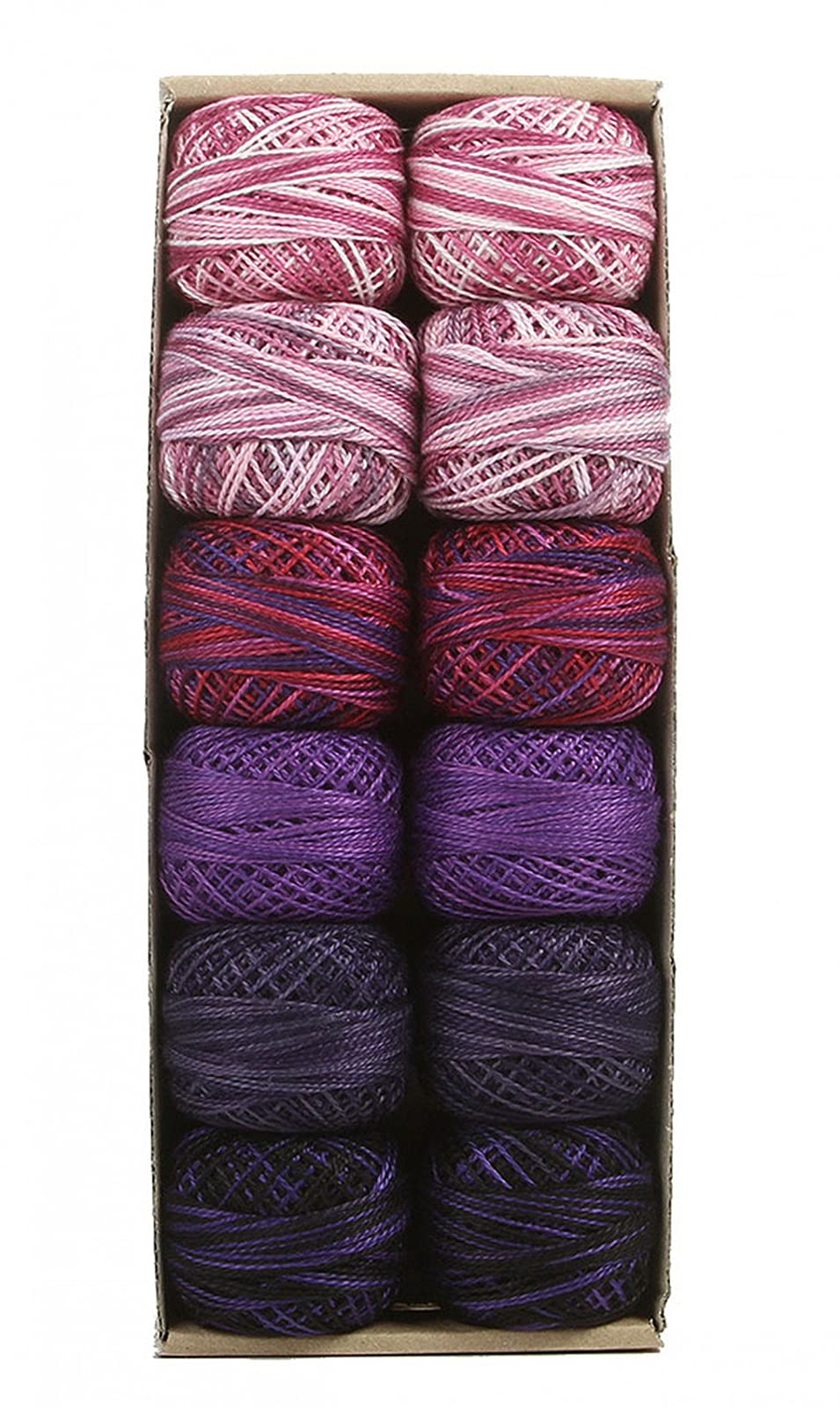 Valdani Pearl Cotton Sz 8 | Two Violets | 73 Yds/Ball
