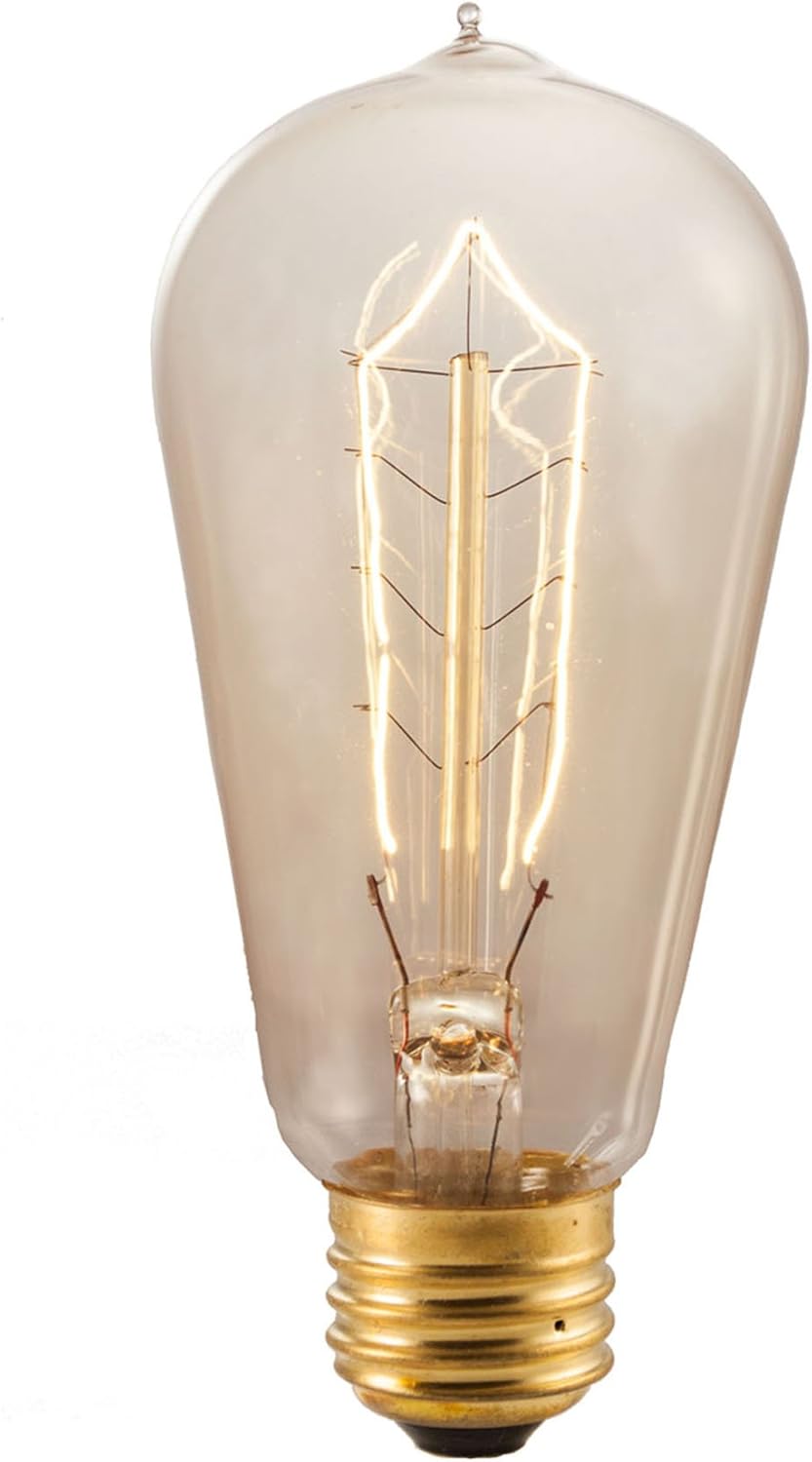 Bulbrite 134018 NOS40-1890 40-Watt Nostalgic Incandescent Edison Hairpin ST18, Medium Base, Antique