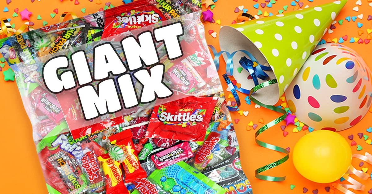 Assorted Candy - Bulk Candy - Fun Size Candy - Bulk Candy - Pinata Stuffers - Candy Variety Pack - Individually Wrapped Candy - Giant Party Mix - Candy Assortment - 2 Pounds : Grocery & Gourmet Food