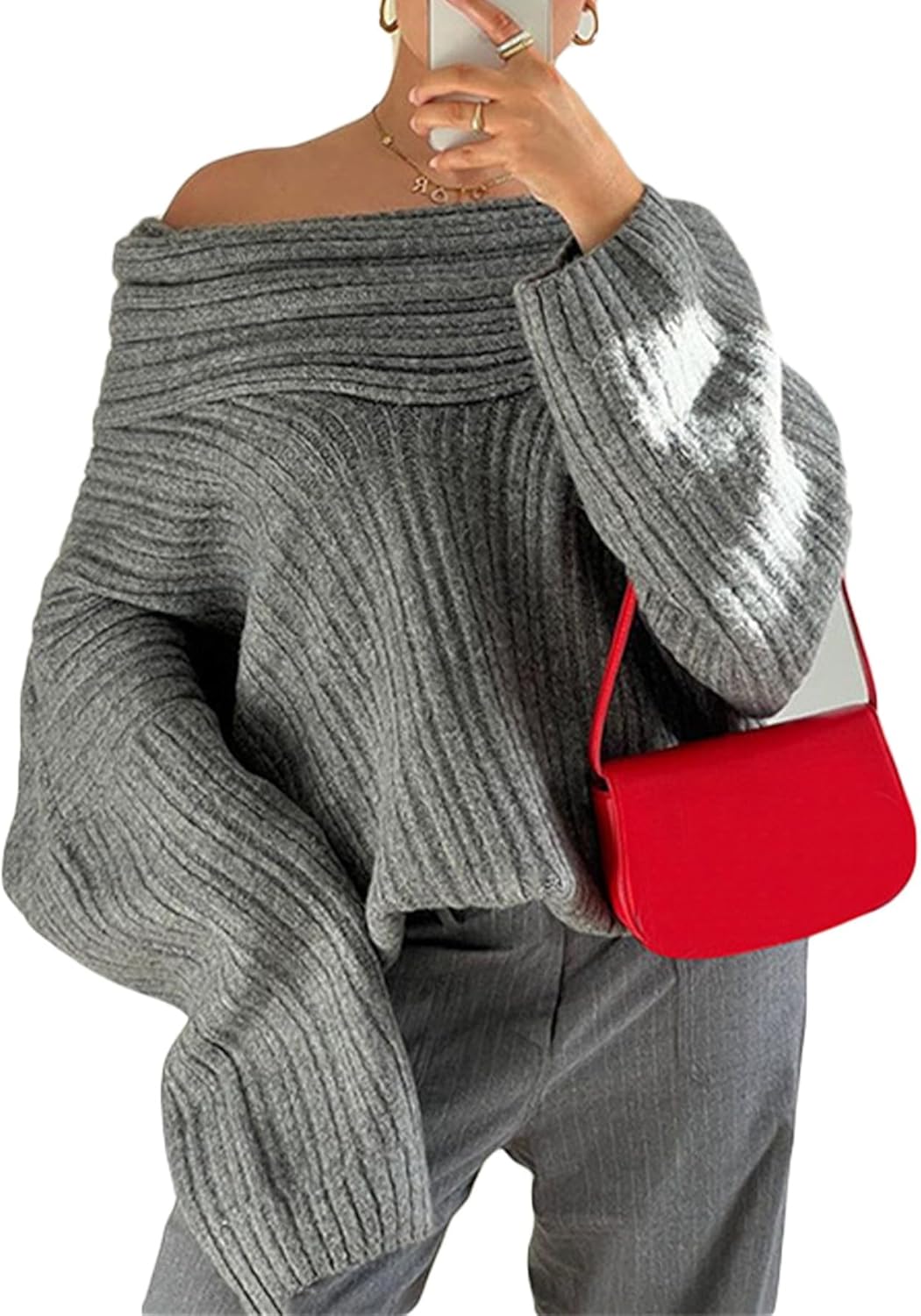 LETSVDO Women's Off The Shoulder Sweater Maldives Ubuy