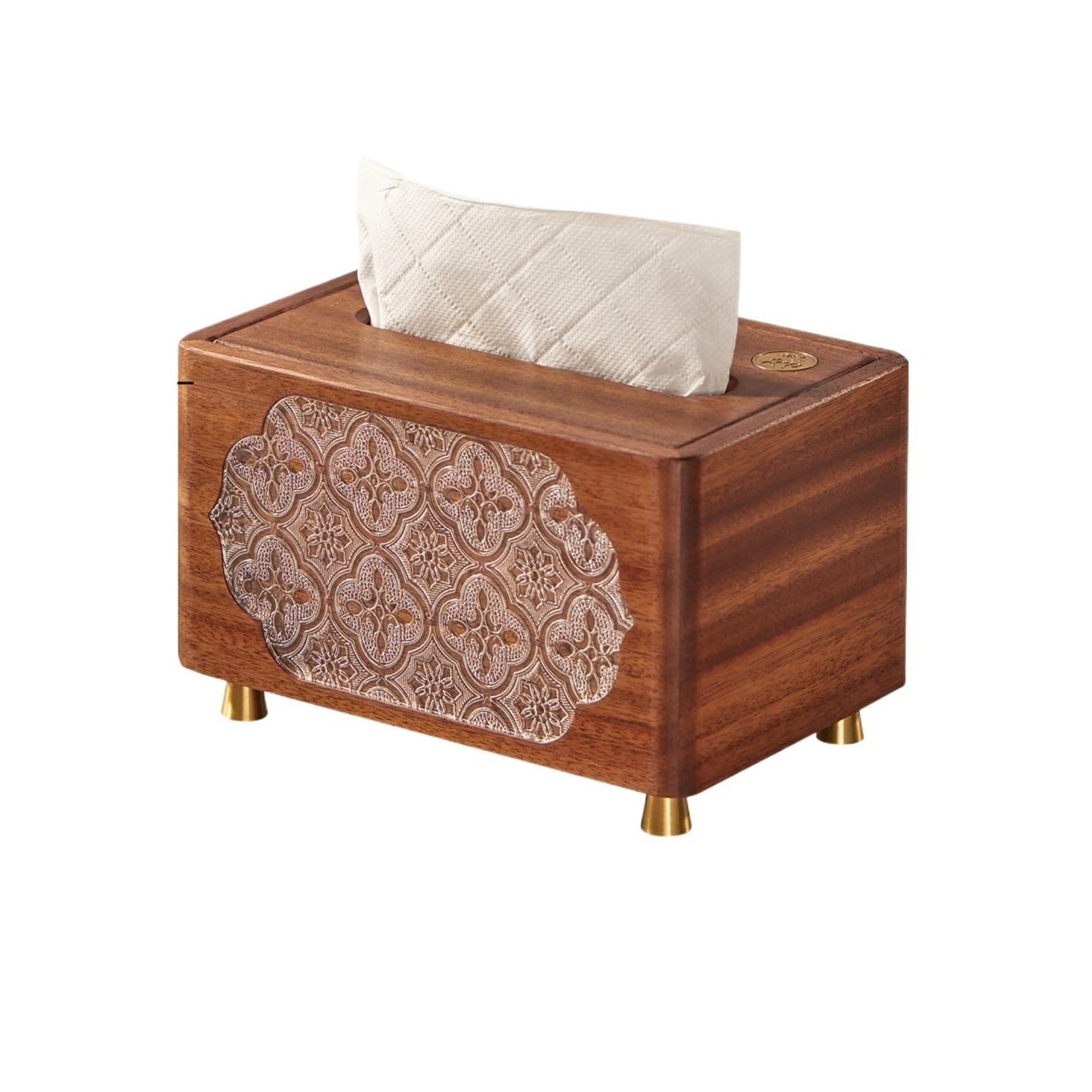 Tissue Case Light Luxury Wooden Tissue Box Cover Living Room Coffee Table Creative Napkin Facial Dispenser Tissue Dispenser