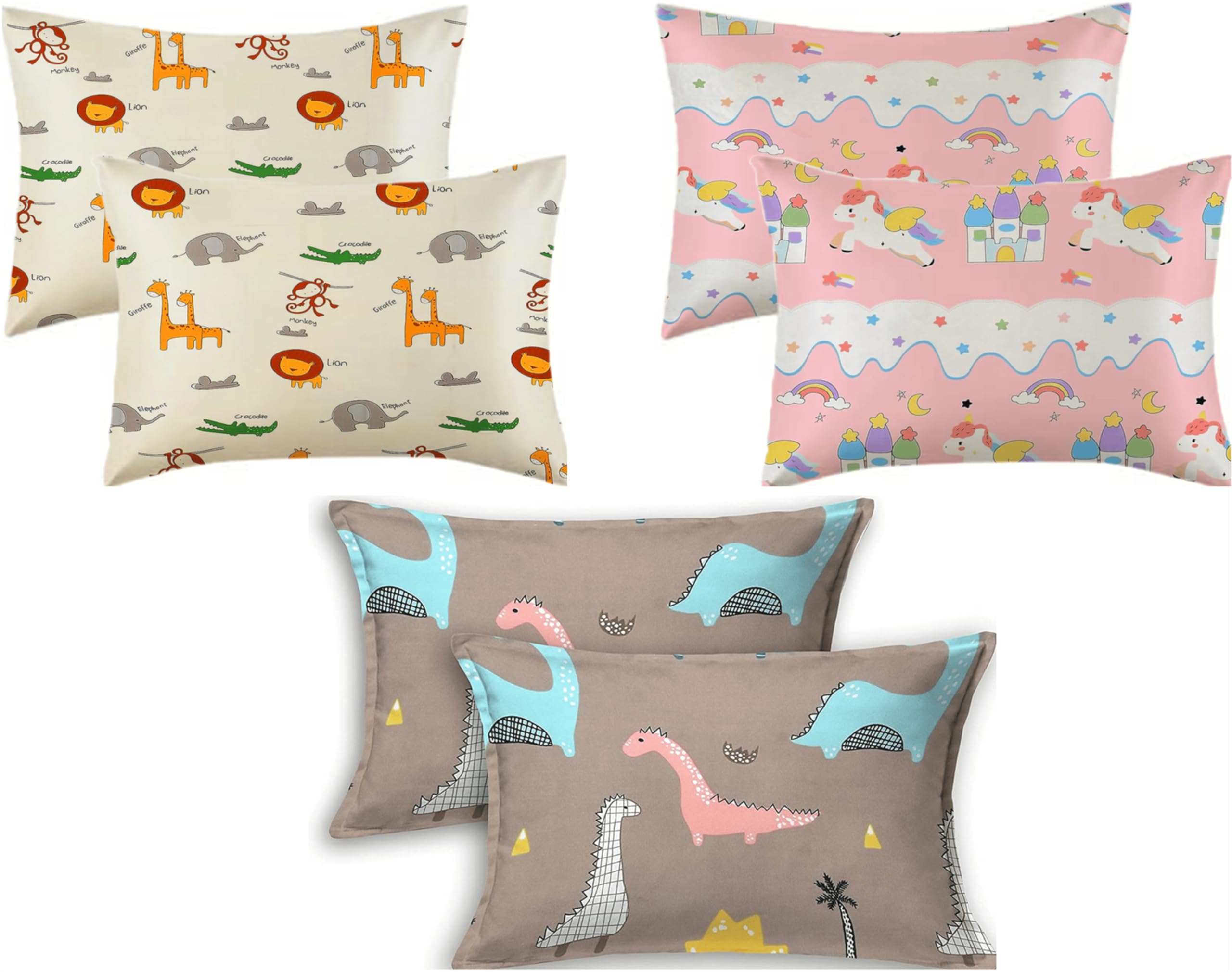 Dinosaur Pillow Covers for Kids - Soft Microfiber Set of 2 -20