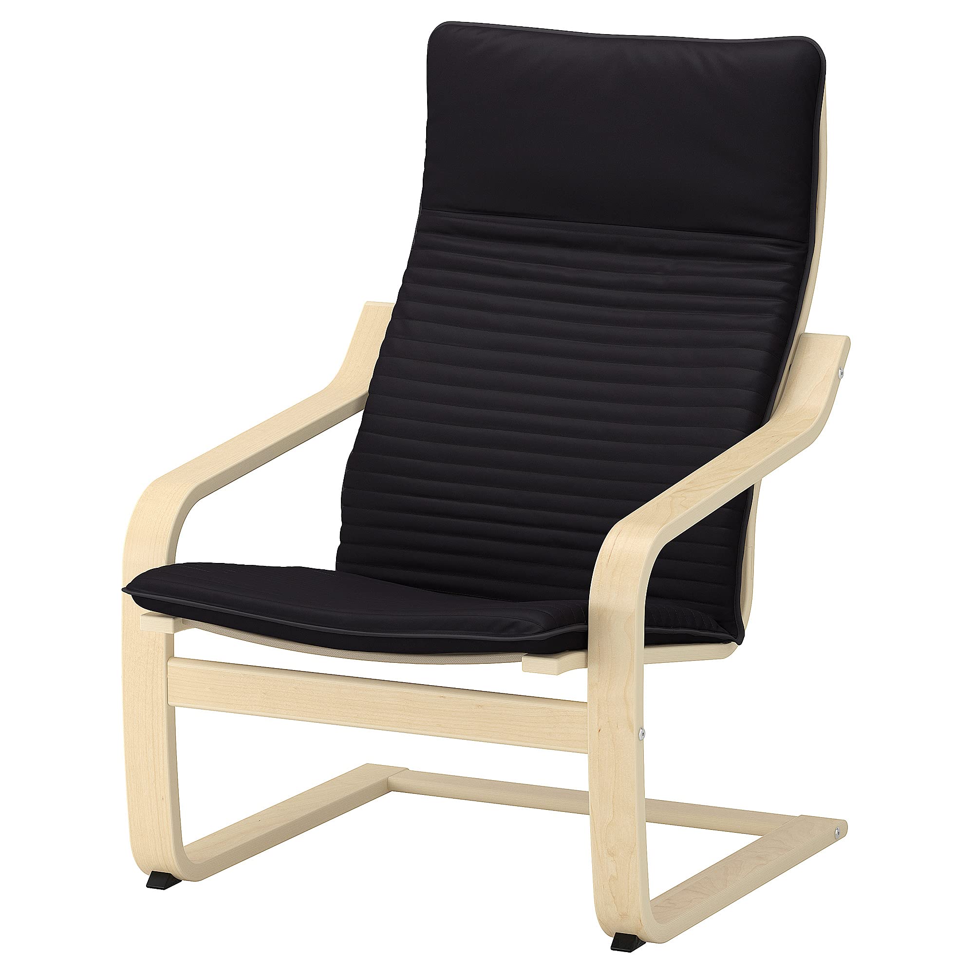 Poäng Fauteuil plaqué bouleau Noir 68 x 82 x 100 cm