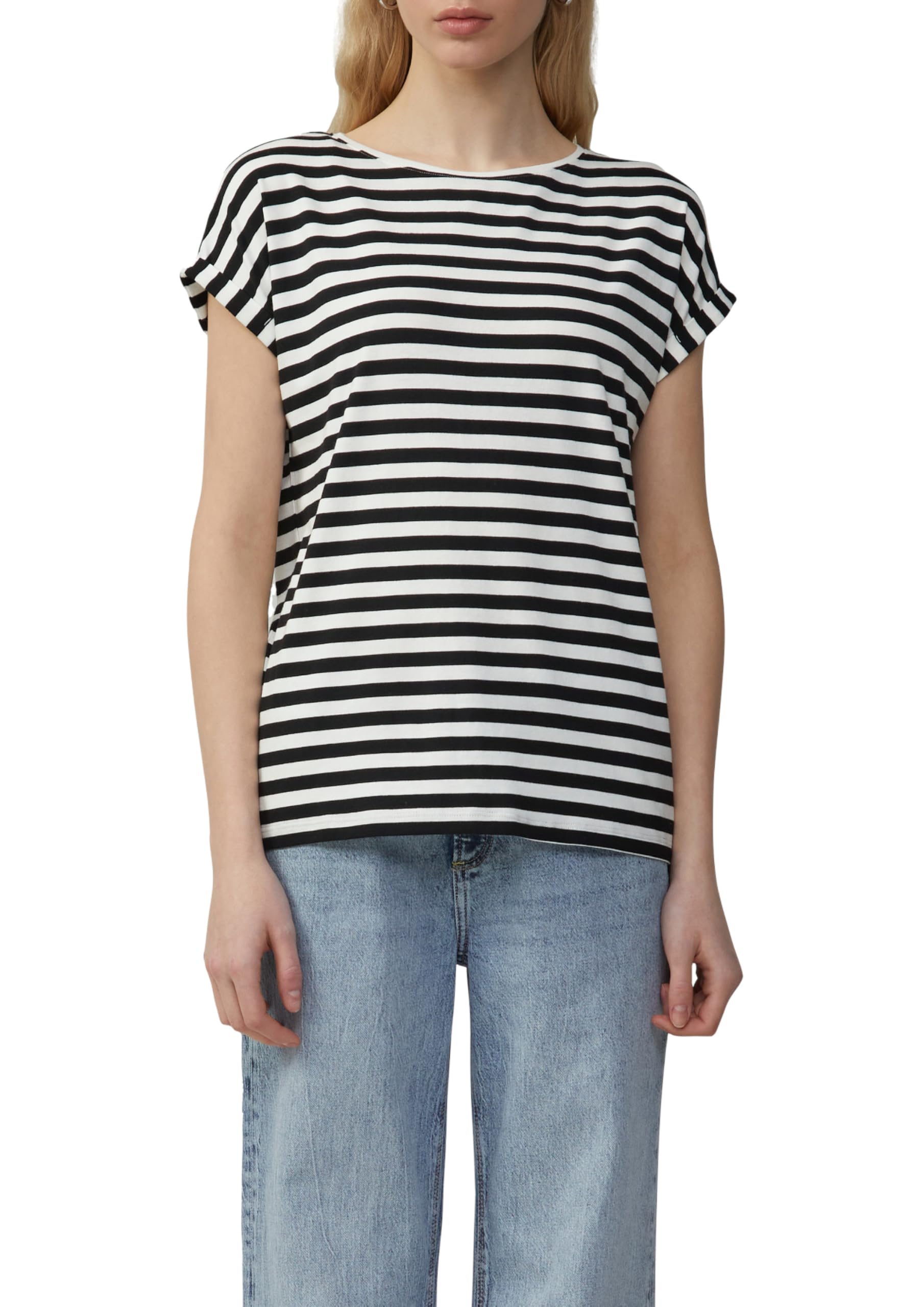 QS Women's 2165276 T-Shirt, Black, S