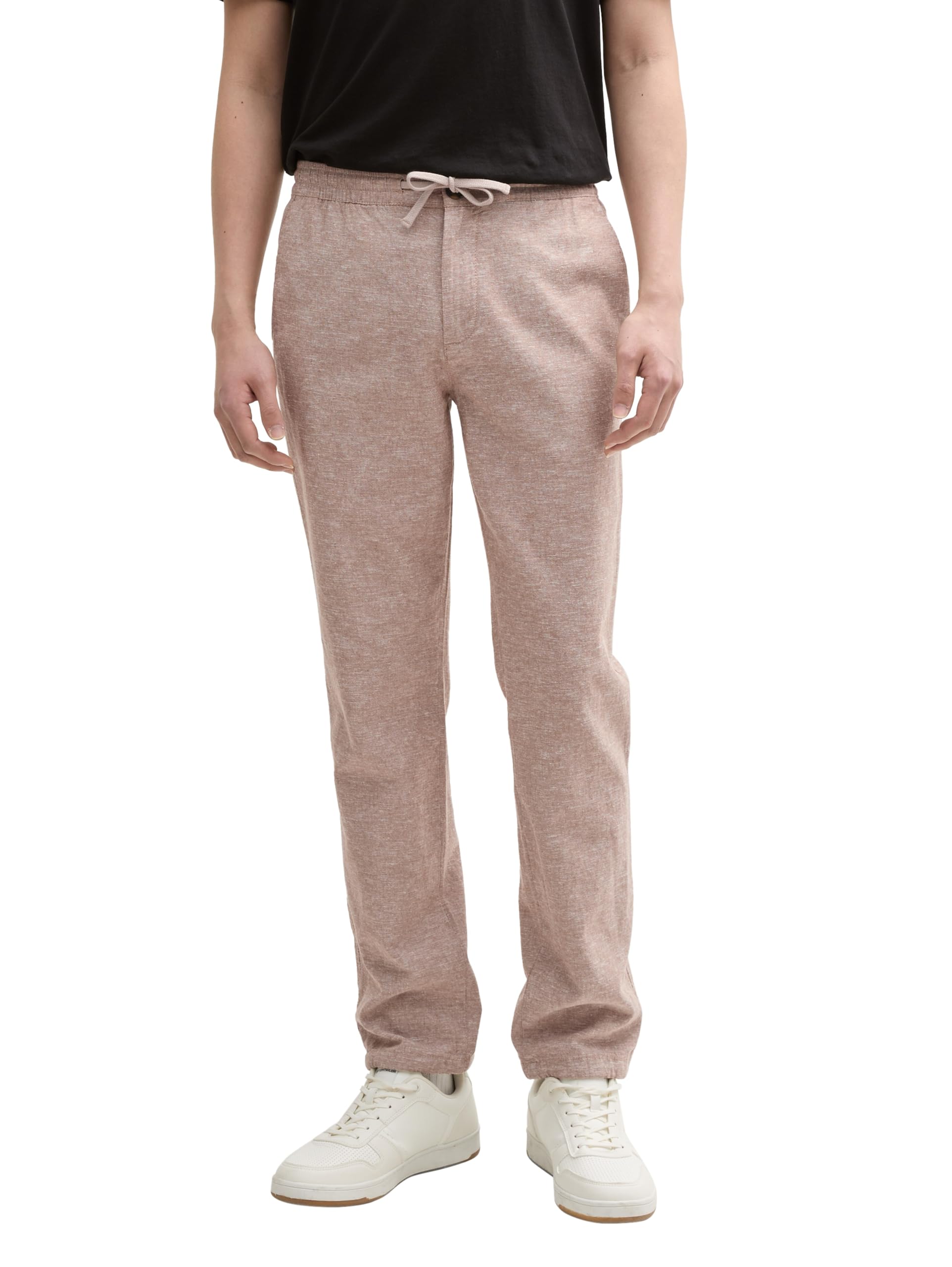 Tom Tailor Herren Chino Hose mit Leinenanteil