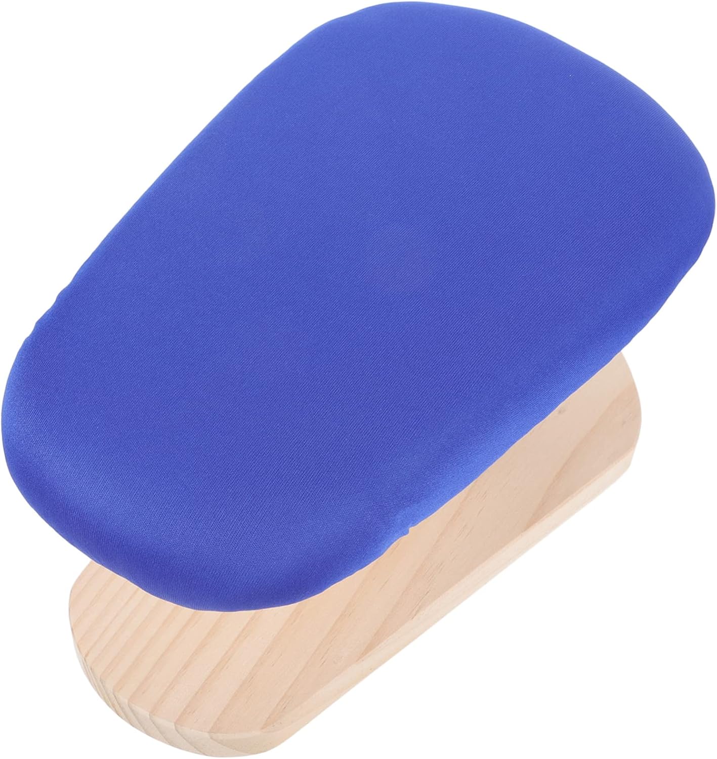 Extended Ironing Stool with Cloth Cover and Stable Wood Base Wear Resistant Home Ironing Board Pad for Smooth Clothes Pressing in Dorm and Household Use