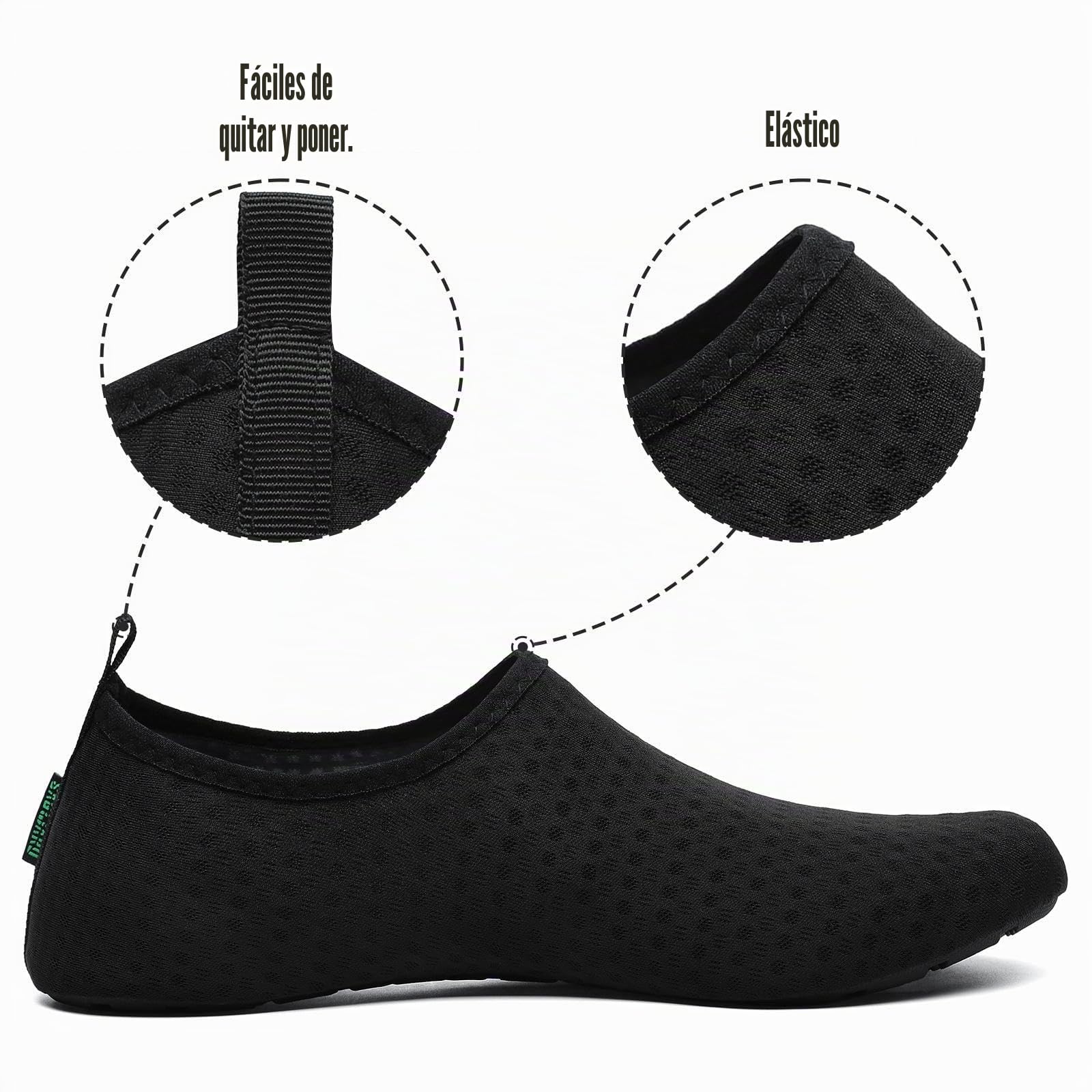 SAGUARO Escarpines Hombre Mujer Zapatillas Agua Secado Rápido Playa Gr.36-47 EU