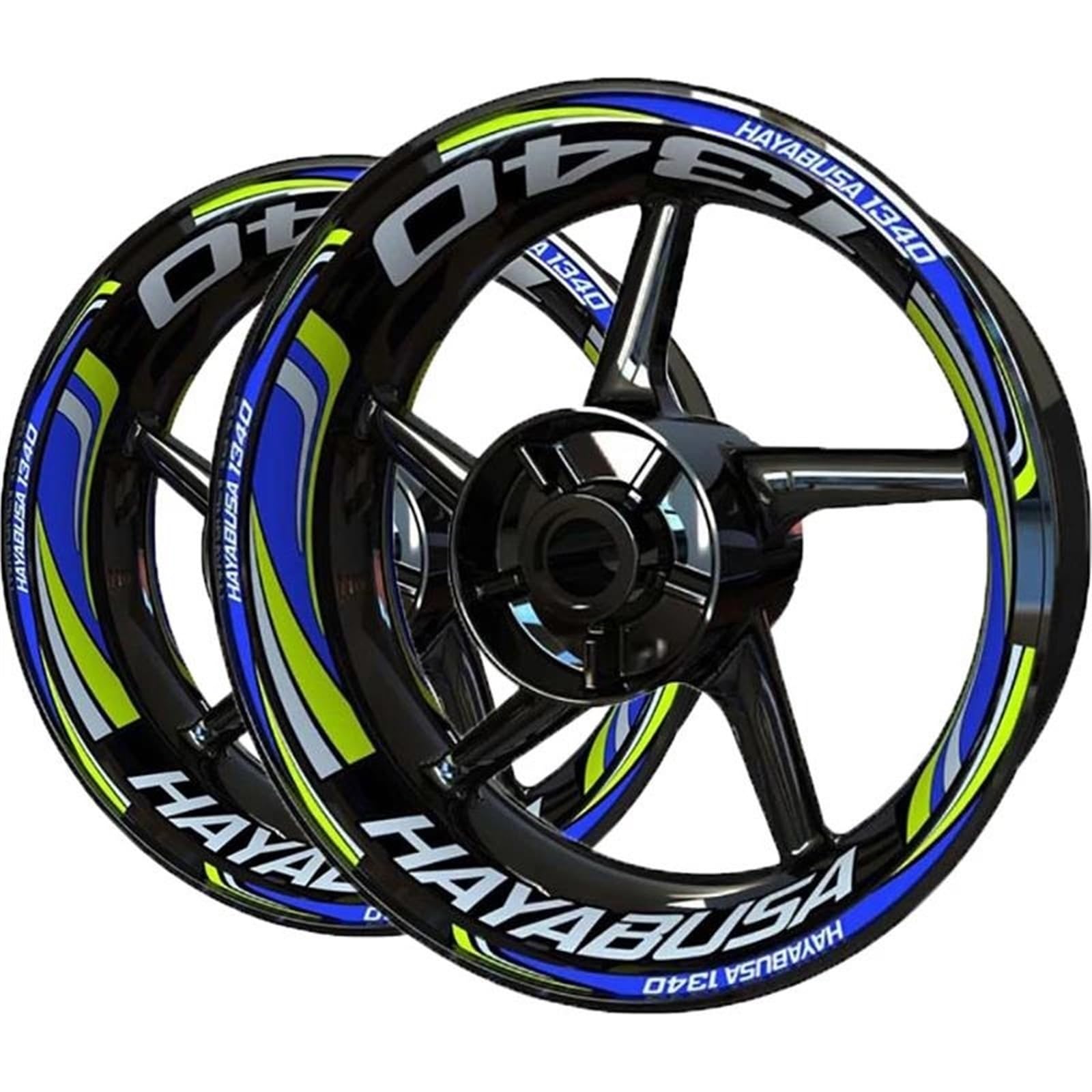 Motorcycle Wheel Decals Sticker Decal Set Accessories for Suzuki for Hayabusa 1340(Color6)