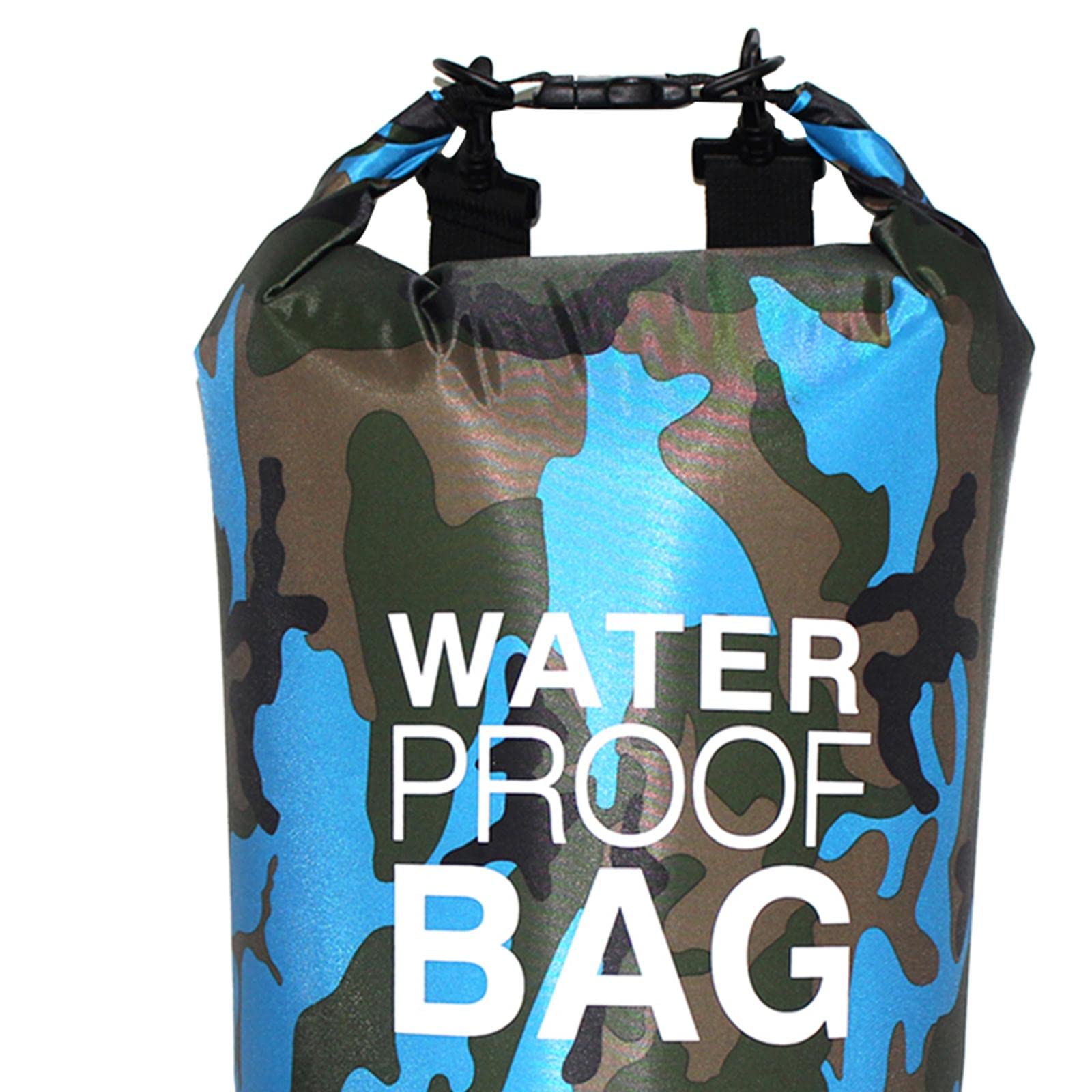 Wasserdichte Tasche mit Schultergurt, Rafting-Tasche zum Schwimmen, Strand, Angeln, 15 l, Camouflage, 3er-Set (Tarnfarbe, 20 l), (20L) UK