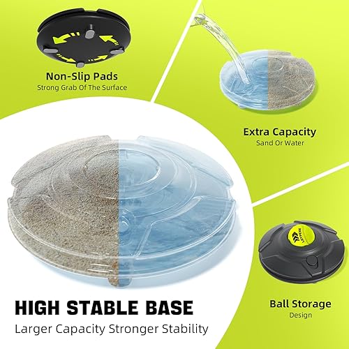 Miniatura 5 de Juego de entrenador de tenis con cuerda para entrenamiento de tenis solo, equipo de práctica de varias pelotas de rebote de repuesto, equipo de