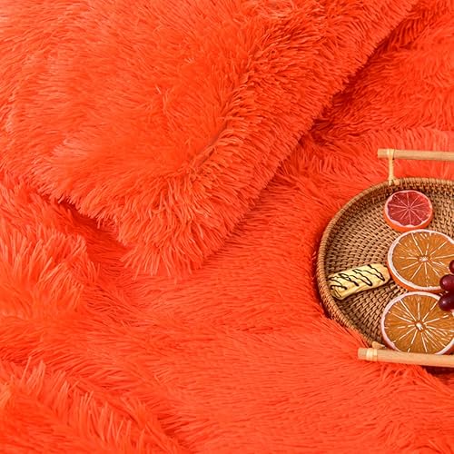 Miniatura 10 de MorroMorn - Juego de funda de edredón y funda de almohada peluda de pelo sintético, 5 piezas